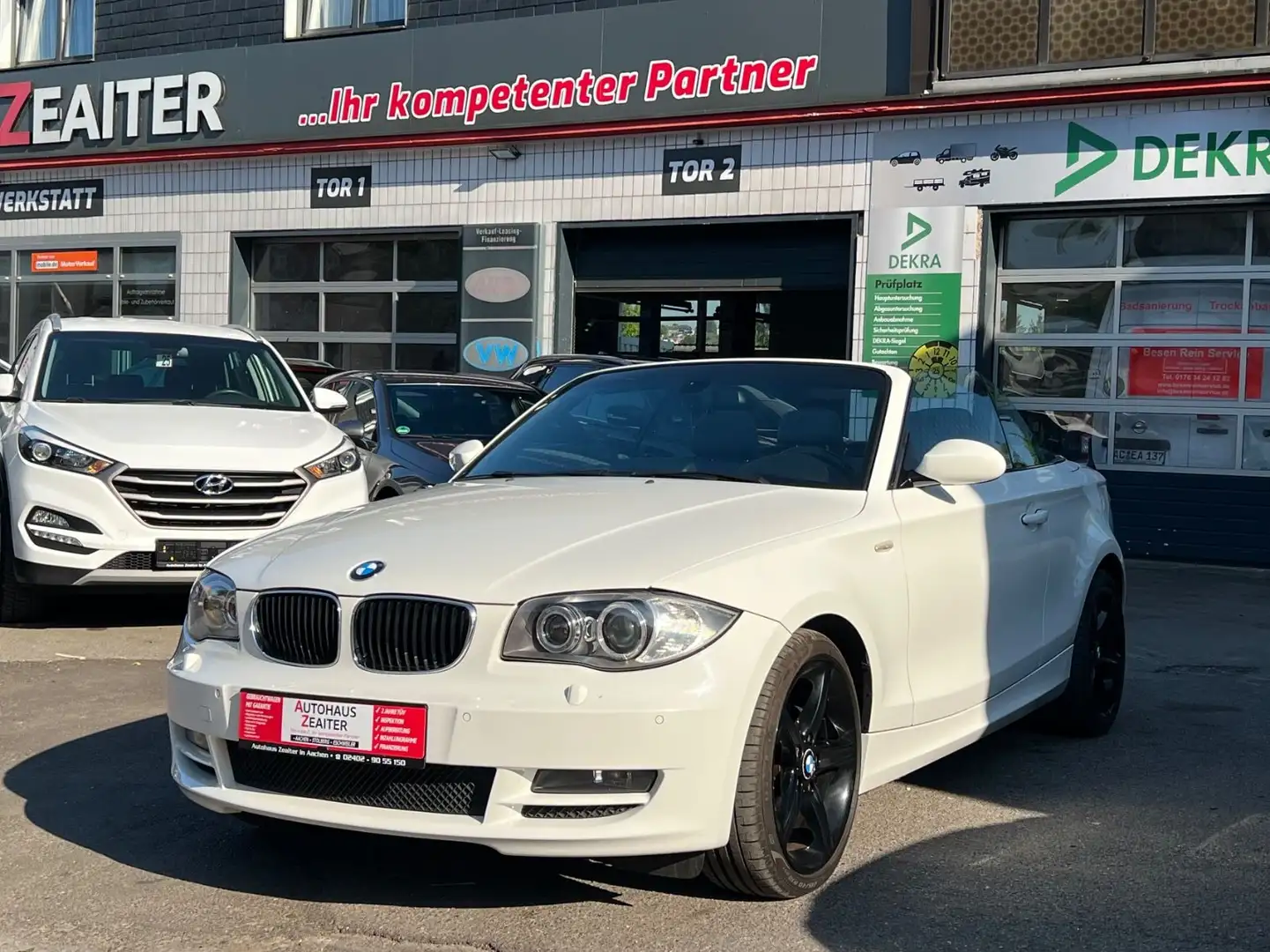 BMW 120 i Cabrio*TÜV*INS*KEYLESS* Weiß - 2