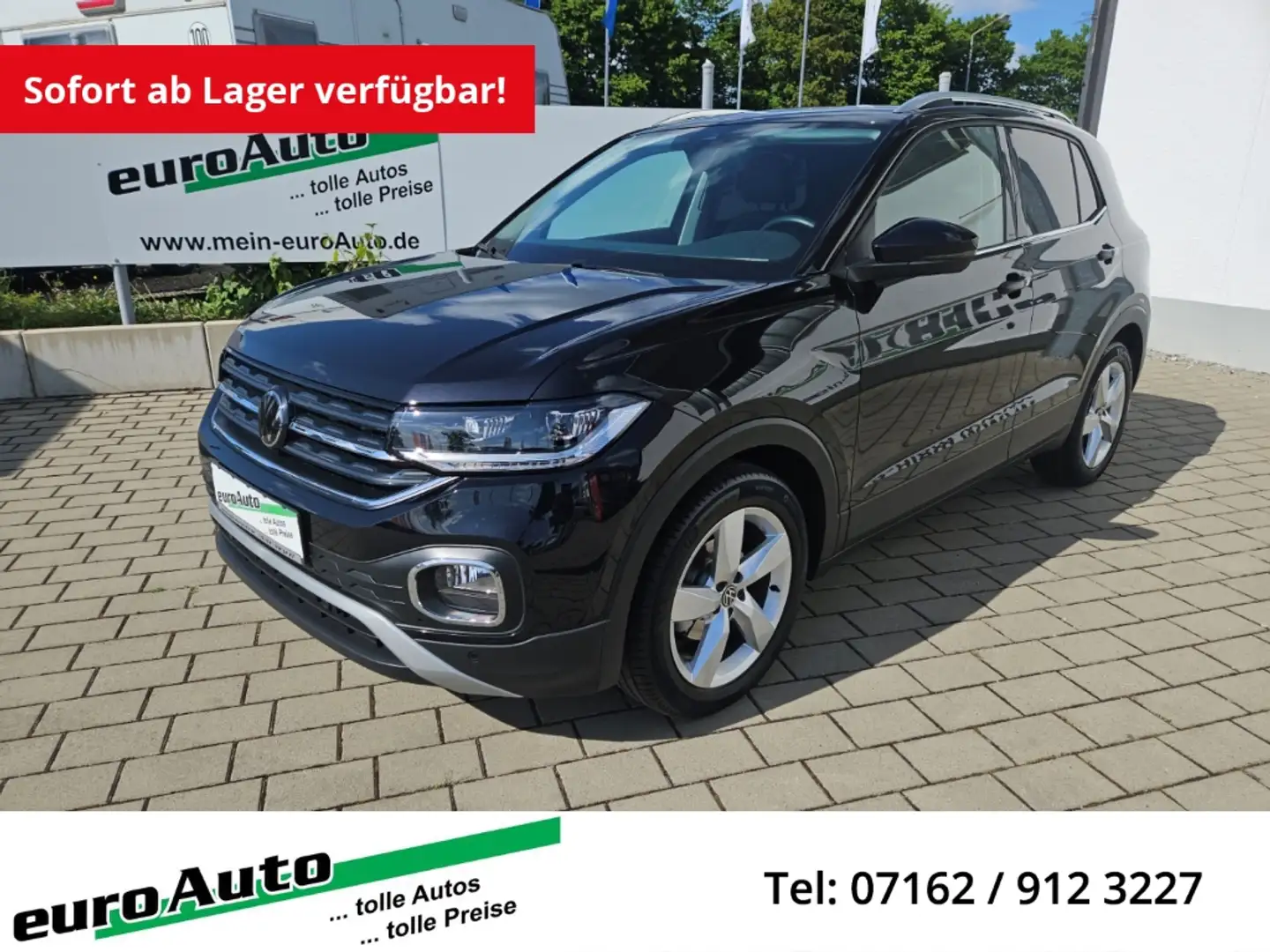 Volkswagen T-Cross Style 1.0 TSi DSG AHK Kamera Garantie Noir - 1