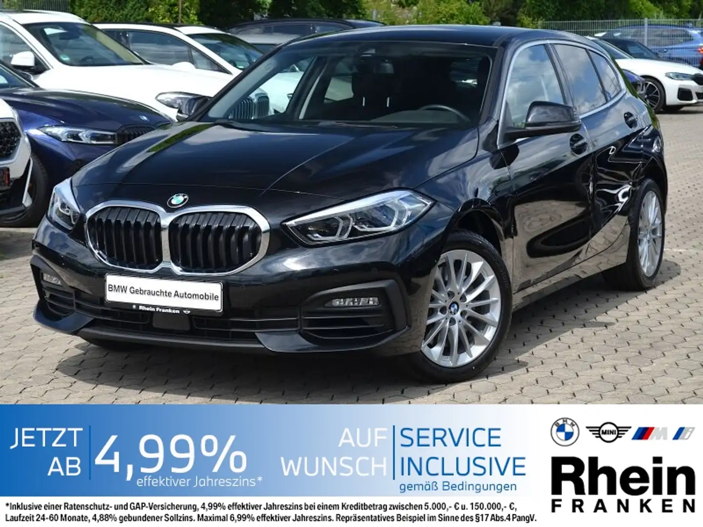 BMW 120 i Advantage LiveCptProf.LED.PDC.DAB.CarPlay Schwarz - 1