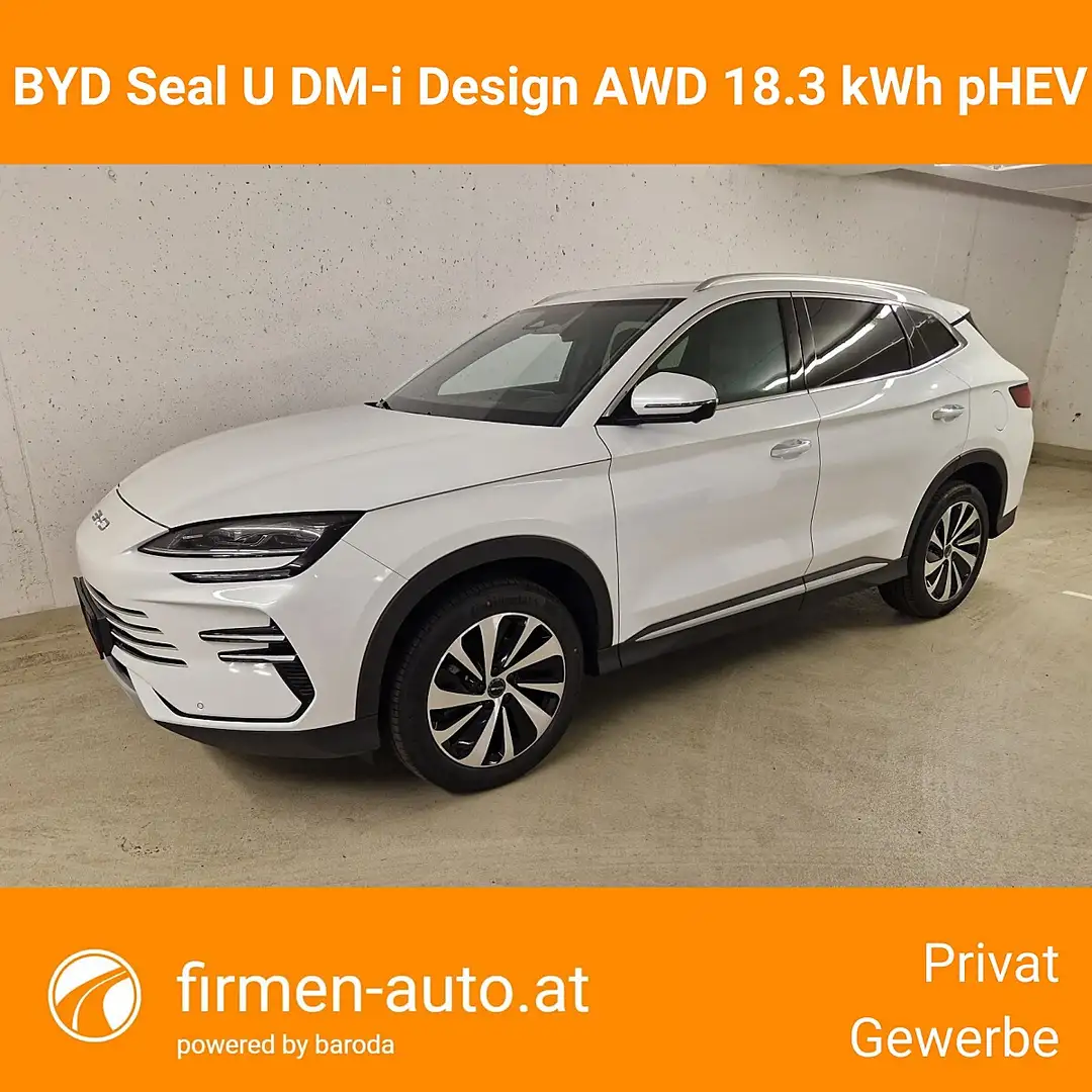 BYD Seal U DM-i PHEV 18,3kWh AWD Design Österreich Paket !... Weiß - 1