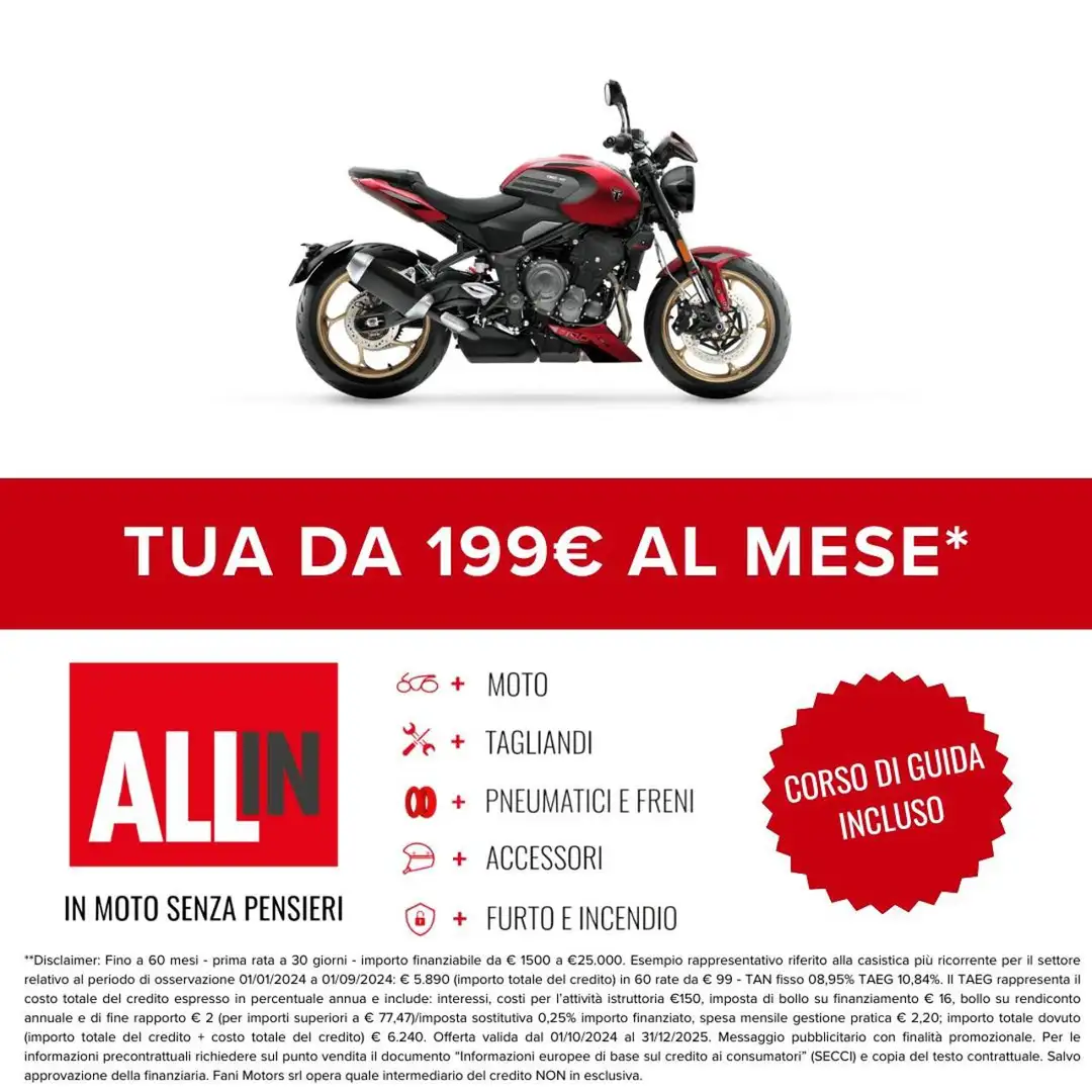 Triumph TRIDENT 800 Rosso - 2