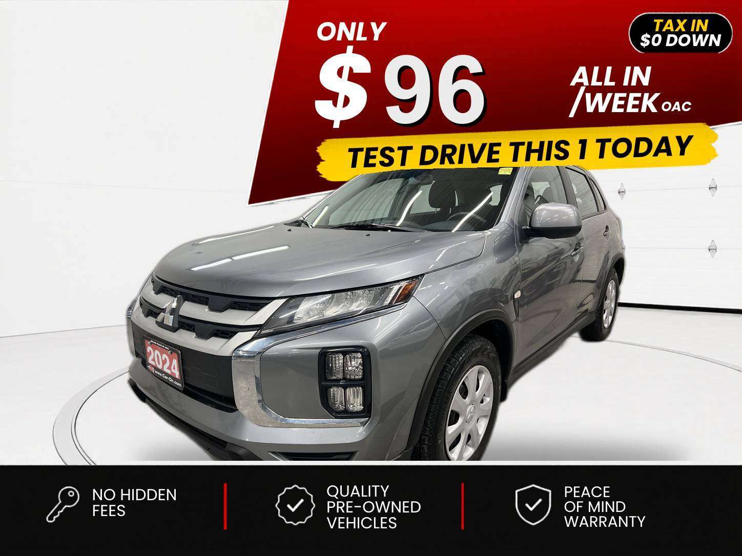 Gray 2024 Mitsubishi RVR SUV / Crossover  Automatic