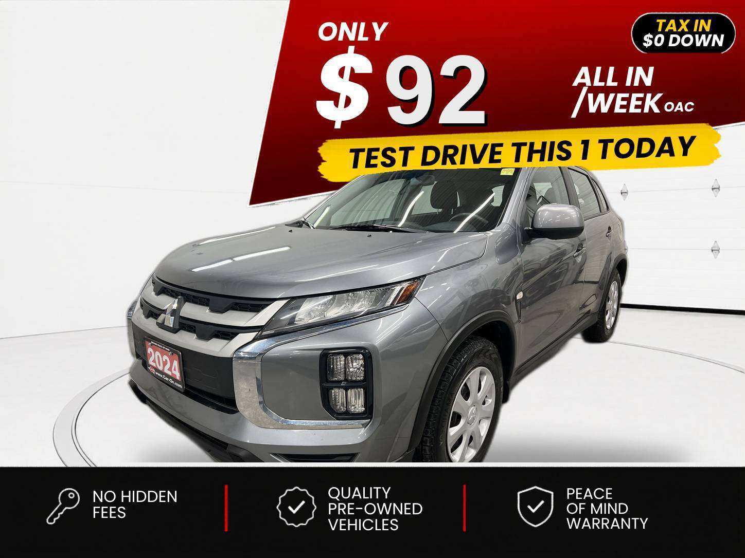 Gray 2024 Mitsubishi RVR SUV / Crossover  Automatic