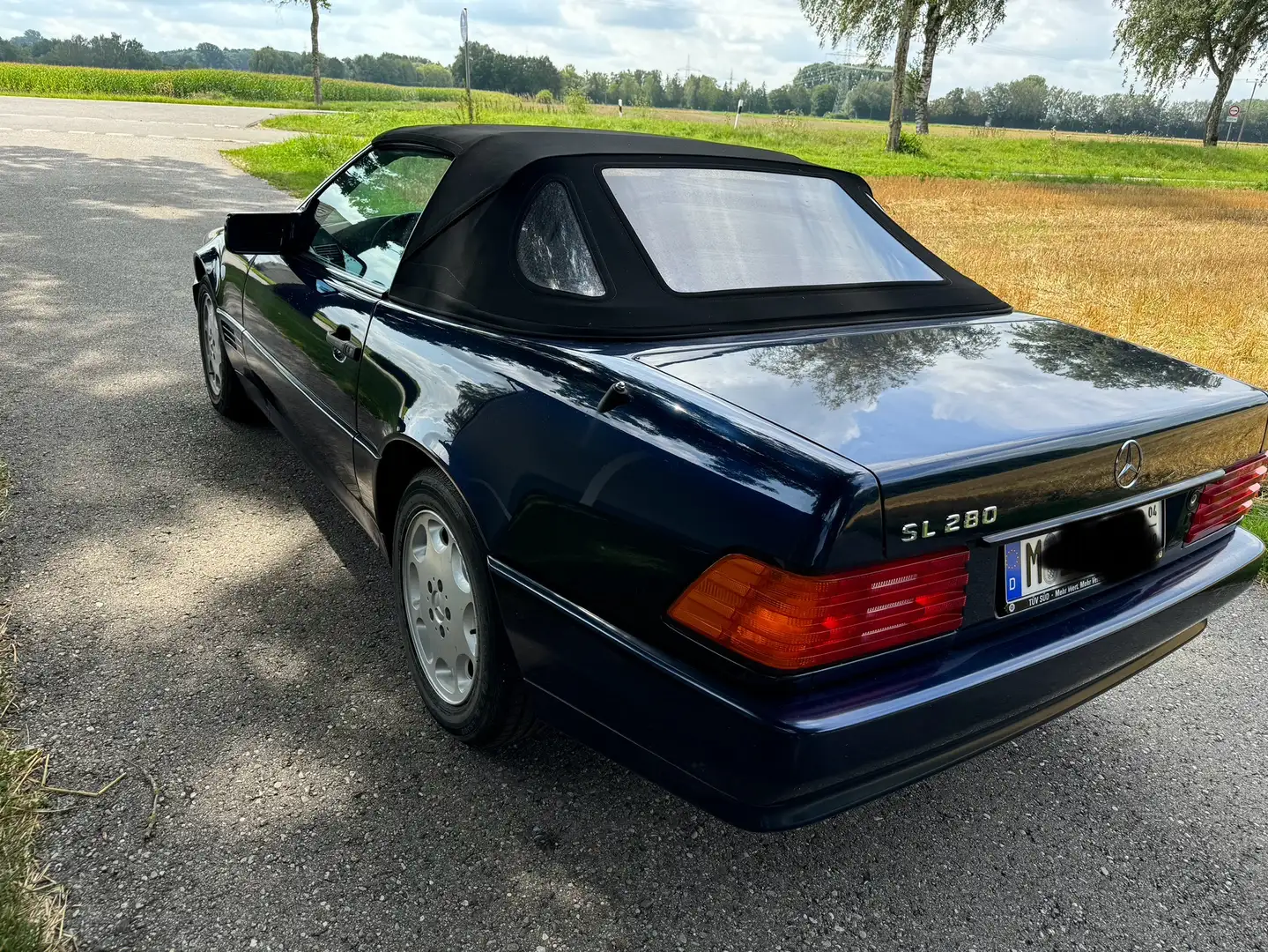 Mercedes-Benz SL 280 SL 280 Oldtimer-Deutsches FZ,TOP Zustand,4-Sitze Modrá - 2