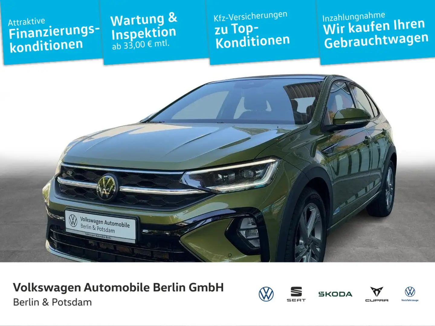 Volkswagen Taigo 1.0 TSI R-Line DSG Pano LED Navi Verde - 1