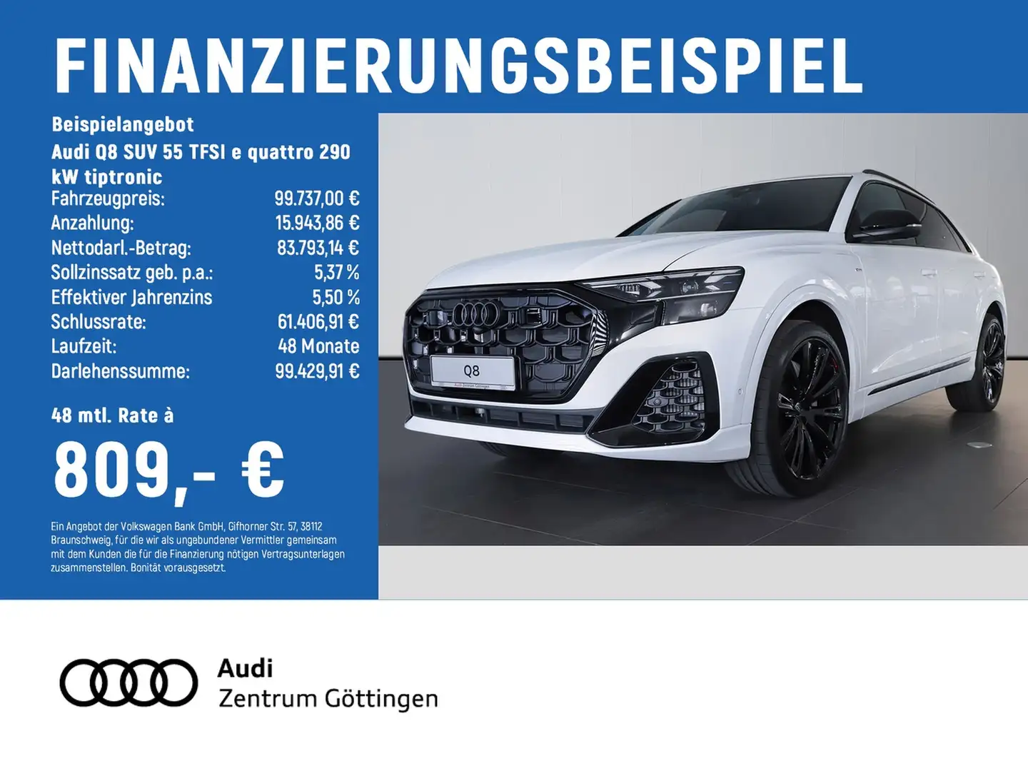 Audi Q8 SUV 55 TFSI e quattro 290 kW tiptronic Sline Sp... Wit - 2