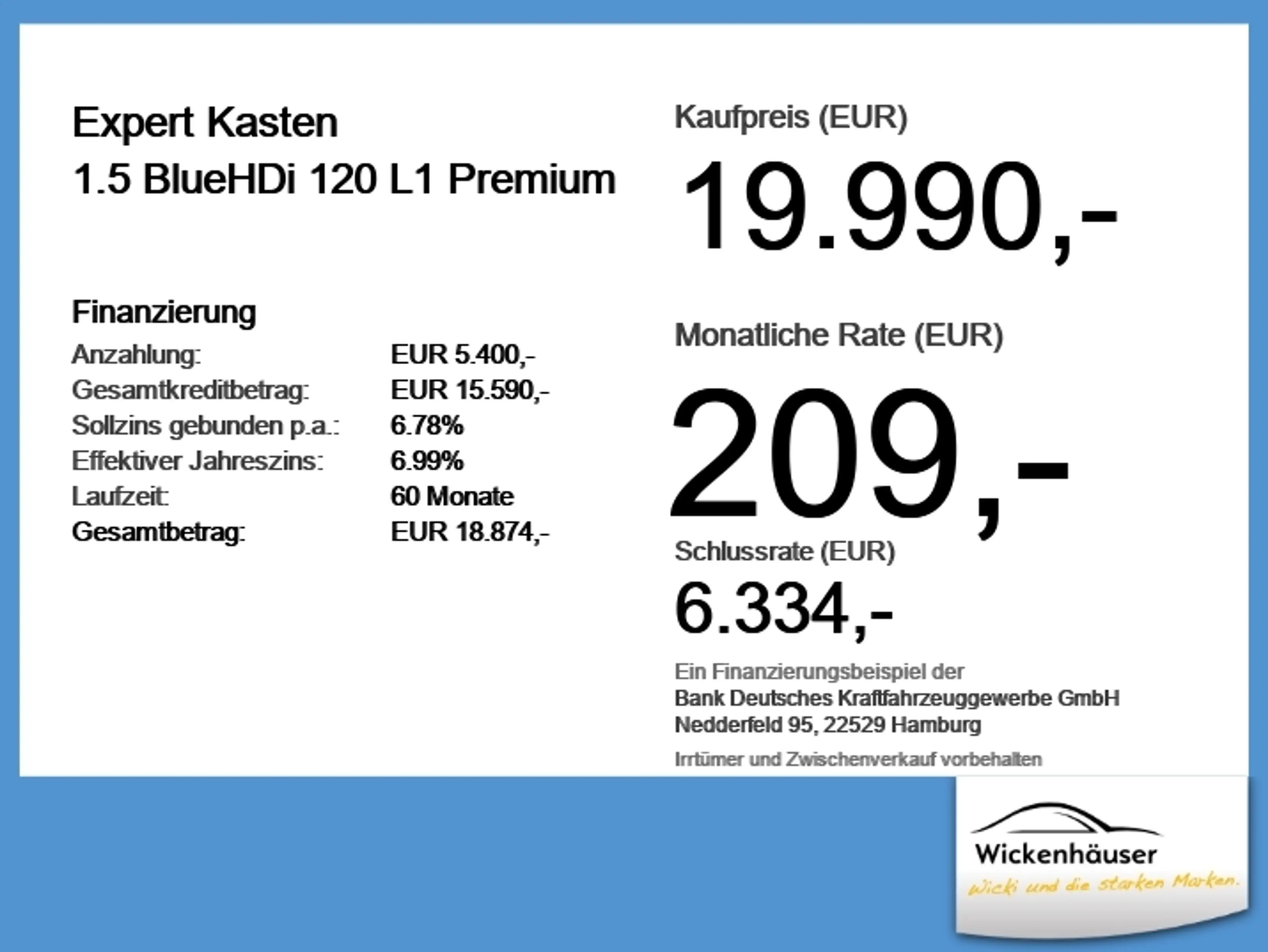 Peugeot Expert Kasten 1.5 BlueHDi 120 L1 Premium — photo 6