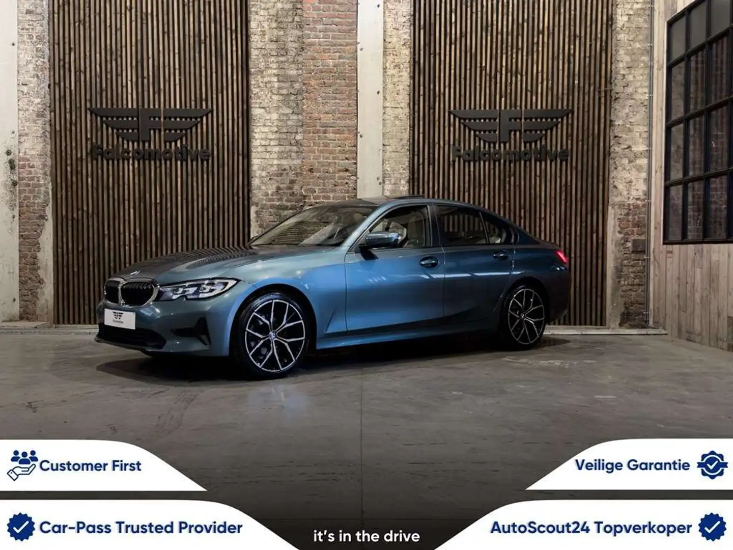 BMW 318 dA*AUT*SCHUIFDAK*DAB*NAVI PRO*ZETELVERW.*LED* Bleu - 1