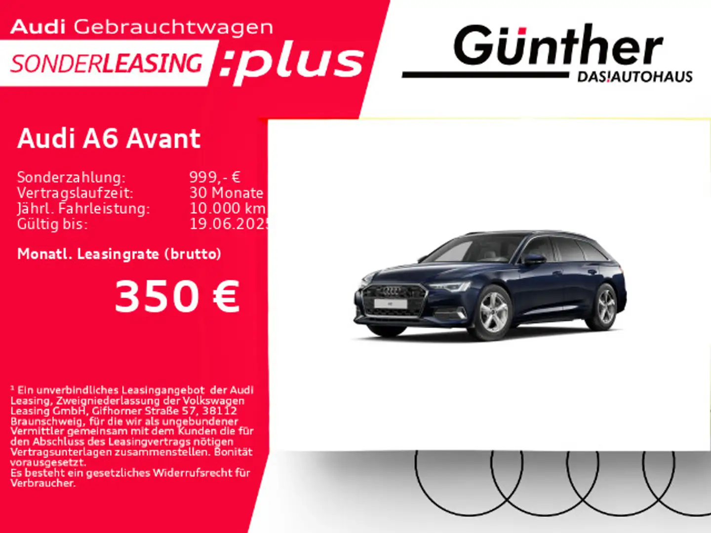 Audi A6 40 TDI ADVANCED QUATTRO+WINTERRÄDER+AHK Blau - 1