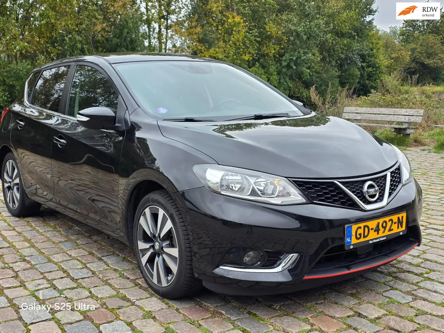 Nissan Pulsar 1.2 DIG-T Connect Editionb Automaat achteruit came Negru - 1