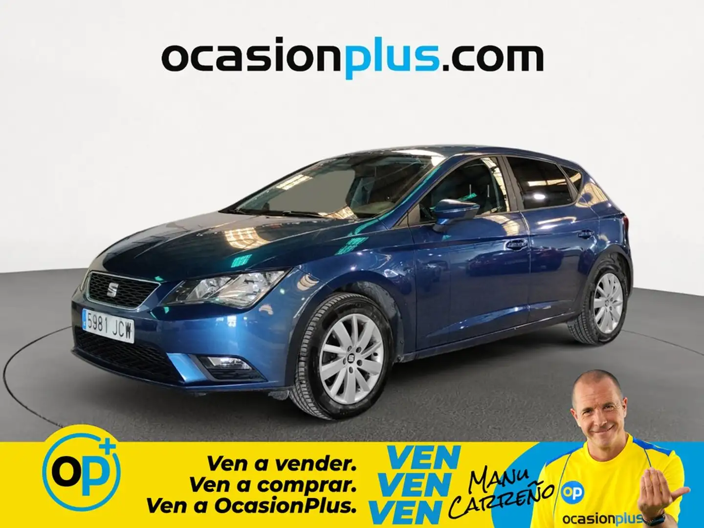 SEAT Leon 1.6TDI CR S&S Reference 105 Azul - 1