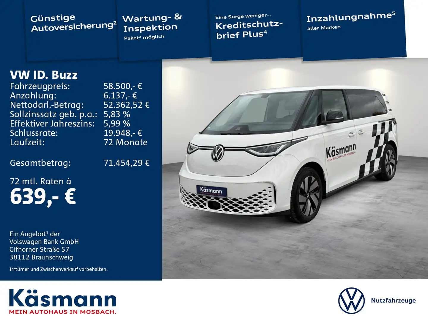 Volkswagen ID. Buzz ID.Buzz Pro SOFORT VERFÜGBAR Weiß - 1