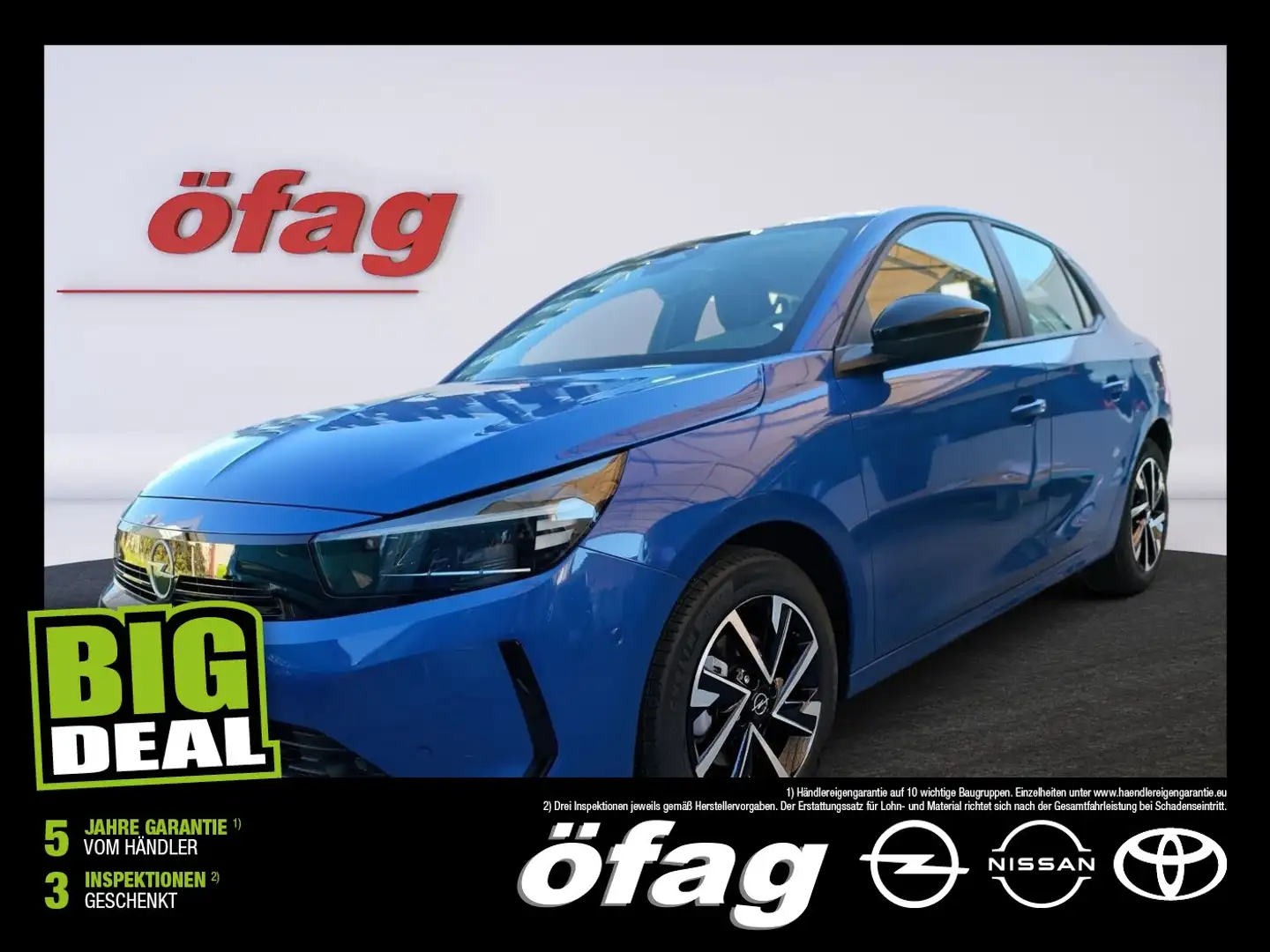 Opel Corsa F 1.2 Turbo Edition LED+SHZ+Winterp.+Kam. Blau - 1