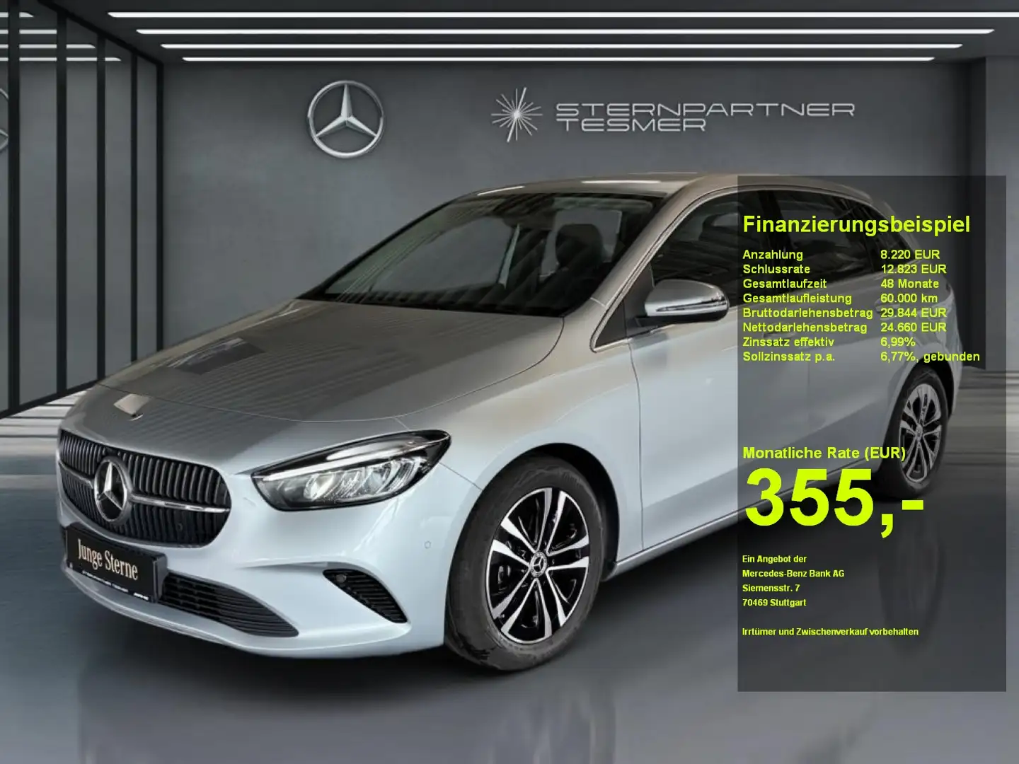 Mercedes-Benz B 200 PROGRESSIVE +KAM.+MBUX+LED+LENKRAD HEIZBAR Silber - 1