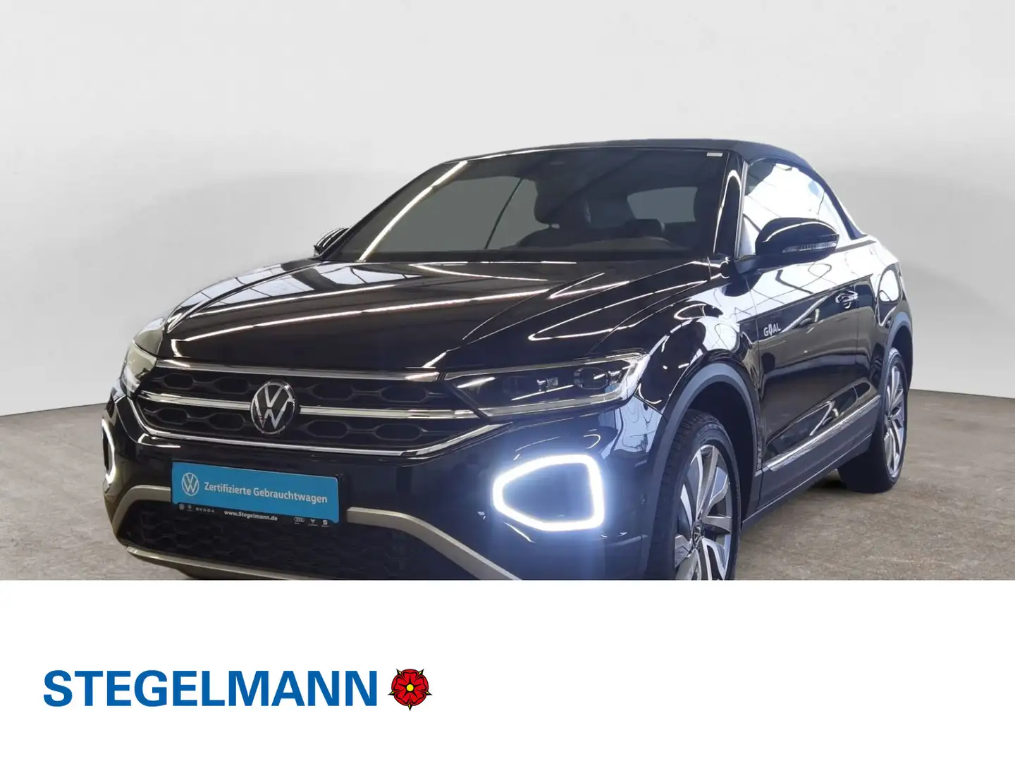 Volkswagen T-Roc 1.0 TSI Goal *LED*Navi*+3J. Gara Schwarz - 1