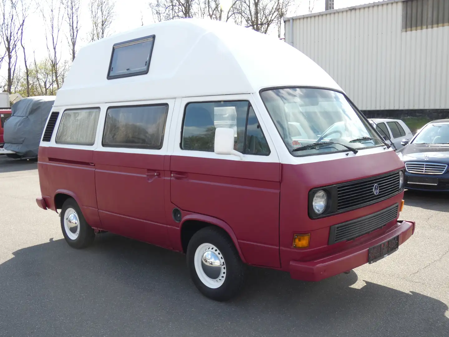 Volkswagen T3 1.6 TD Kasten HOCHDACH WOHNMOBIL Rojo - 1