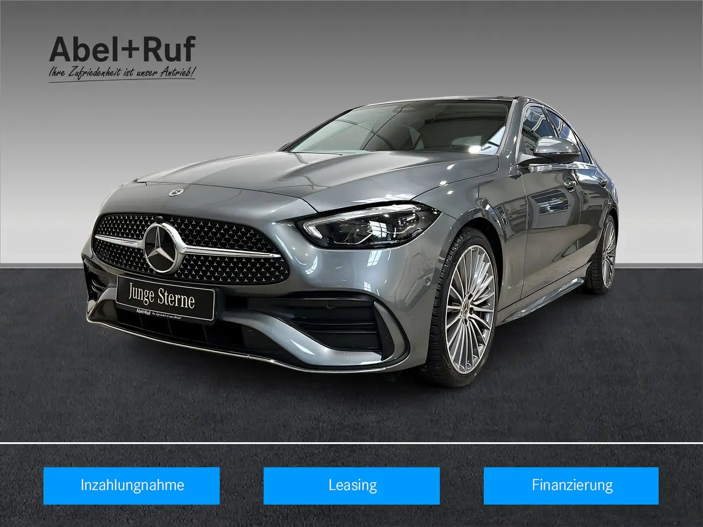 Mercedes-Benz C 220 d AMG+LED+Memo+Kamera+Ambi+TotW+LrHz+AHK Grau - 1
