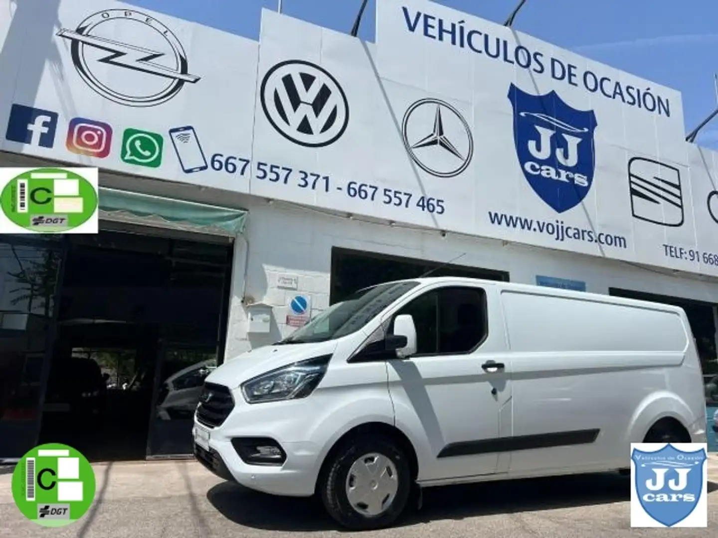 Ford Transit Custom Van 2.0 TDCI L2 Blanc - 1