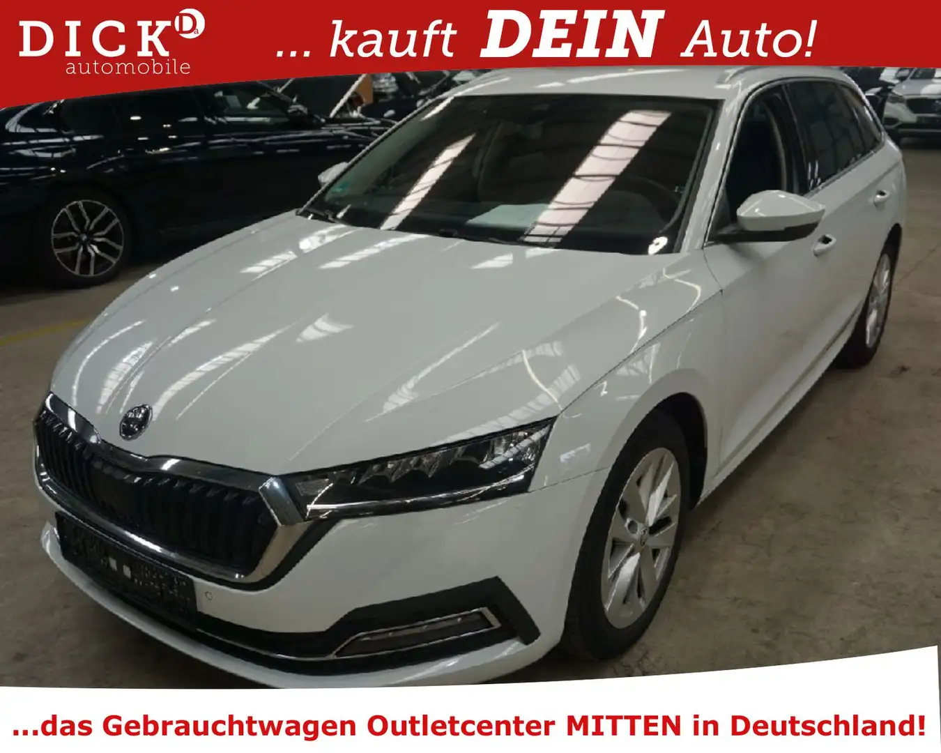 Skoda Octavia Com 2.0d LED/HUD/NAVI+/VIRTU/HIFI/SHZ/8F Blanc - 1