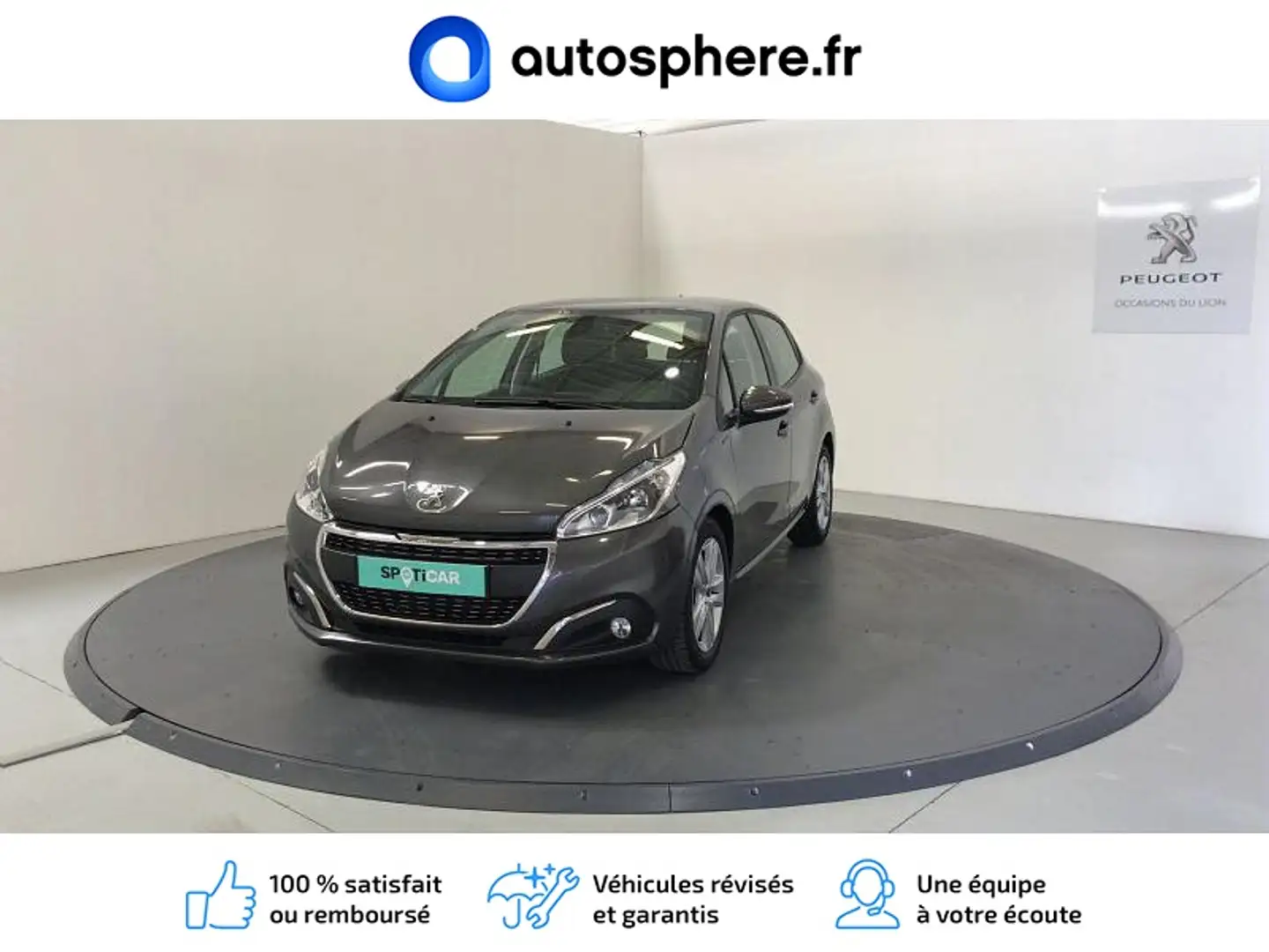 Peugeot 208 1.5 BlueHDi 100ch E6.c Signature BVM5 5p Gris - 1