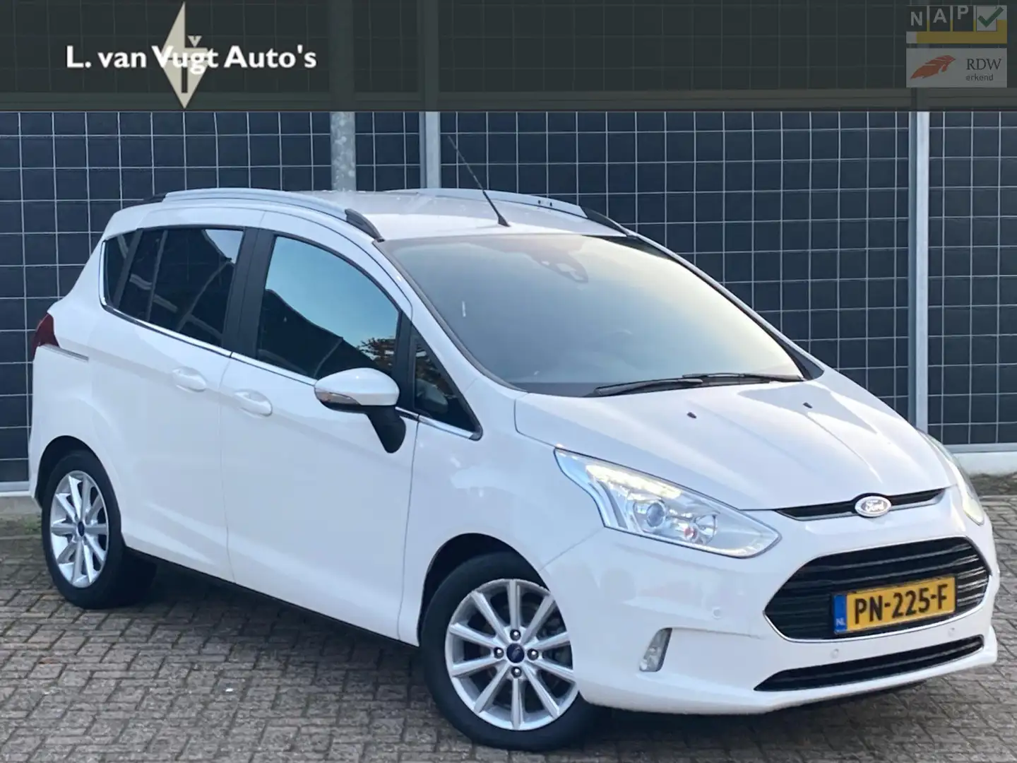 Ford B-Max |1.0 EcoBoost |Titanium |camera | navi |12 mnd Gar Wit - 1