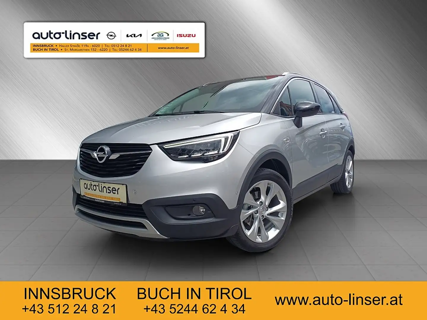 Opel Crossland X 1,2 Turbo Direct Injection Ultimate St./St Aut Silber - 1
