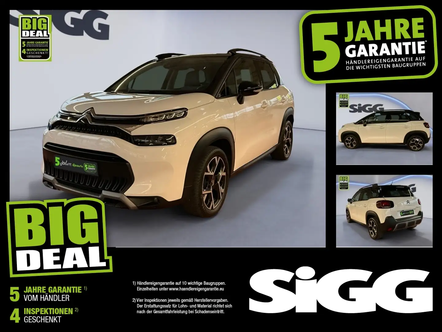 Citroen C3 Aircross 1.2 Shine Pack Panorama Kamera Klima Weiß - 1