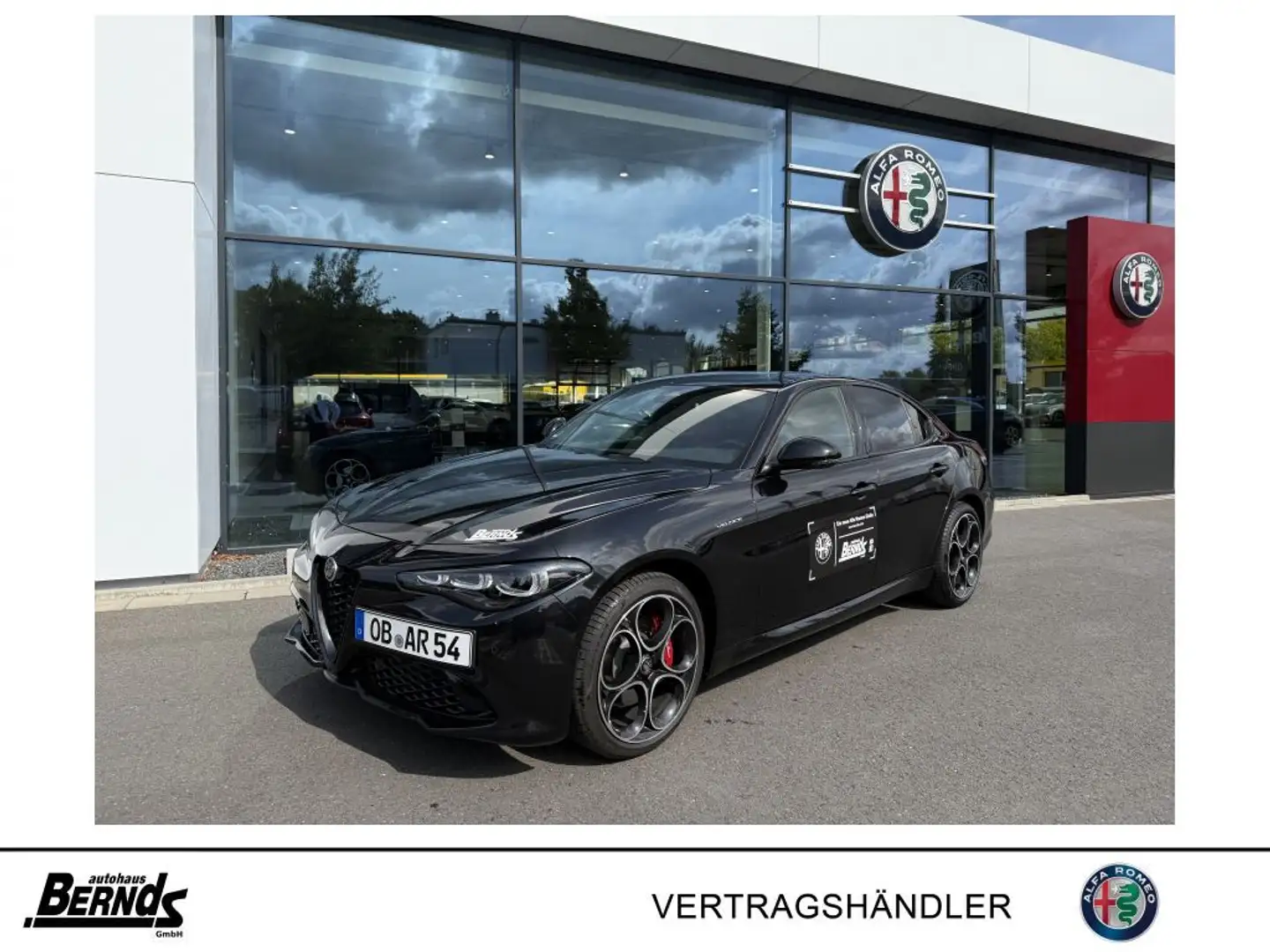 Alfa Romeo Giulia 2.0T.  AT8-Q4 Veloce MY24 LEDER TECHNOLOGIE+PREMIU Schwarz - 1