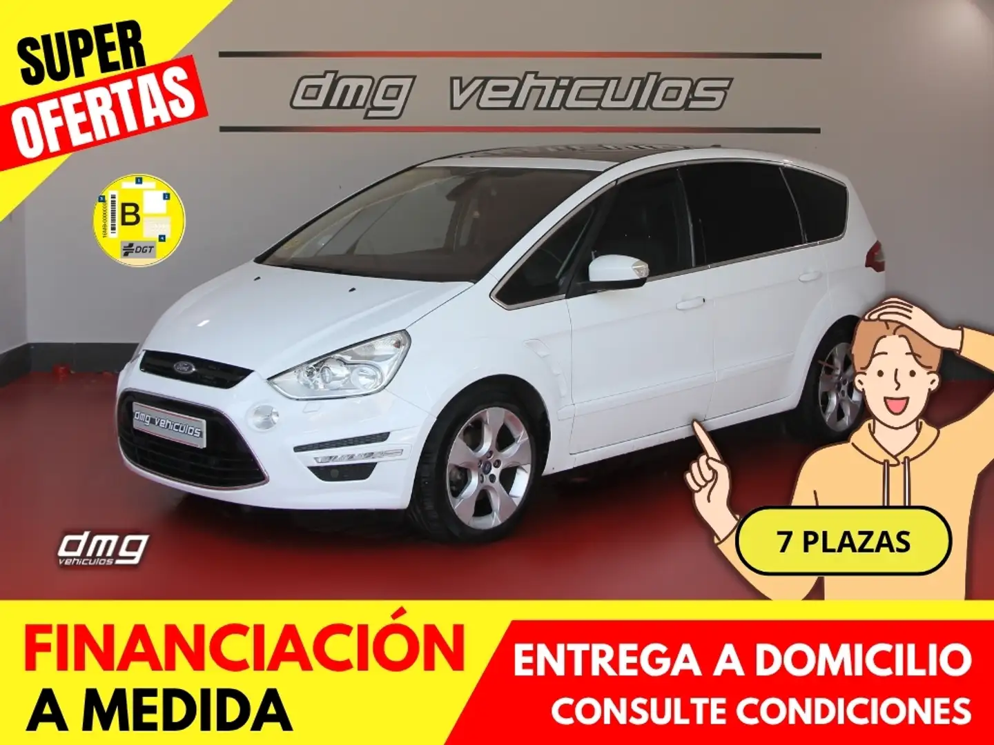 Ford S-Max 2.0TDCI Titanium Powershift 140 Blanco - 1