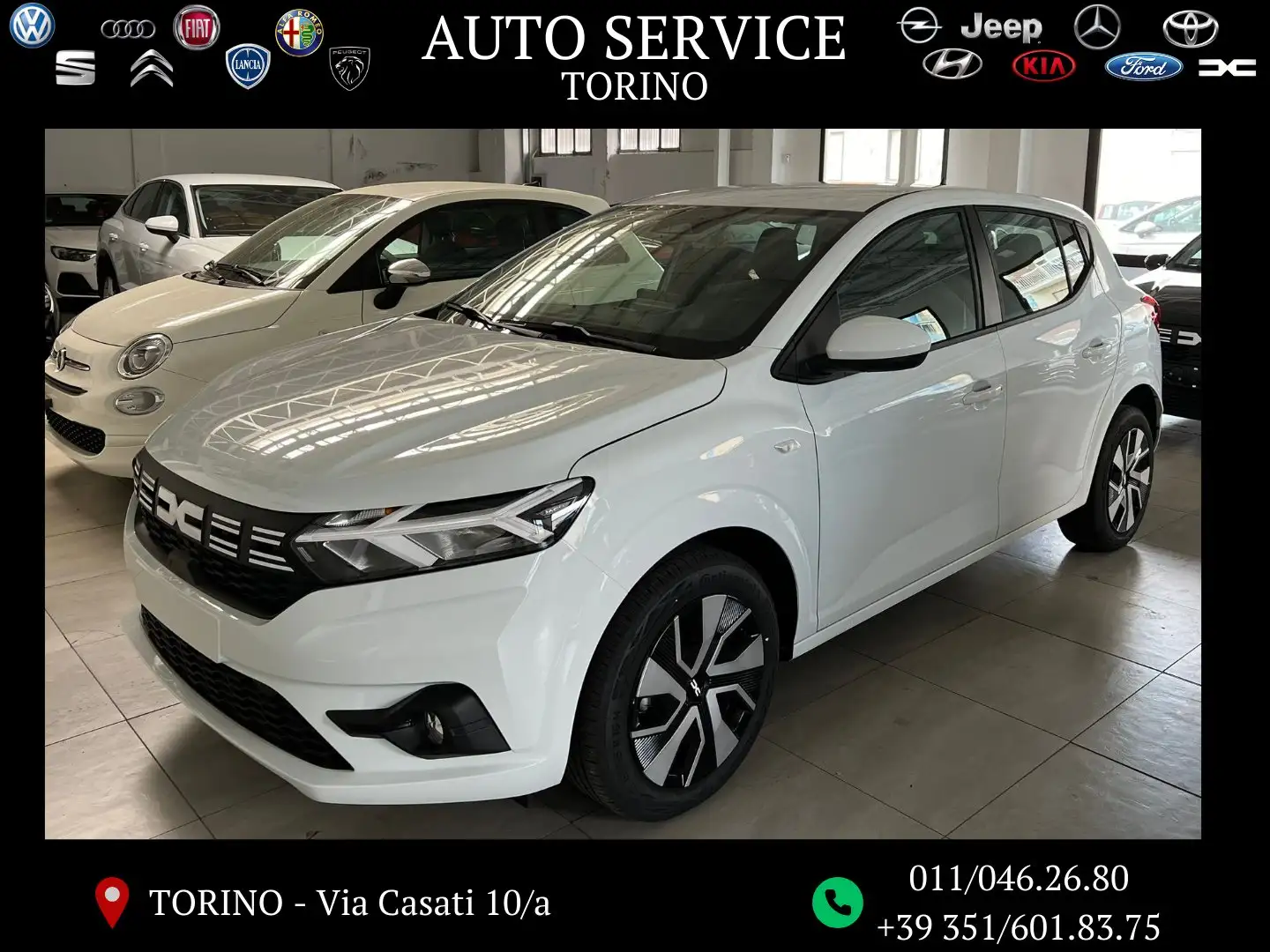 Dacia Sandero Streetway 1.0 TCe ECO-G Expression DA IMMATRICOLAR Bianco - 1