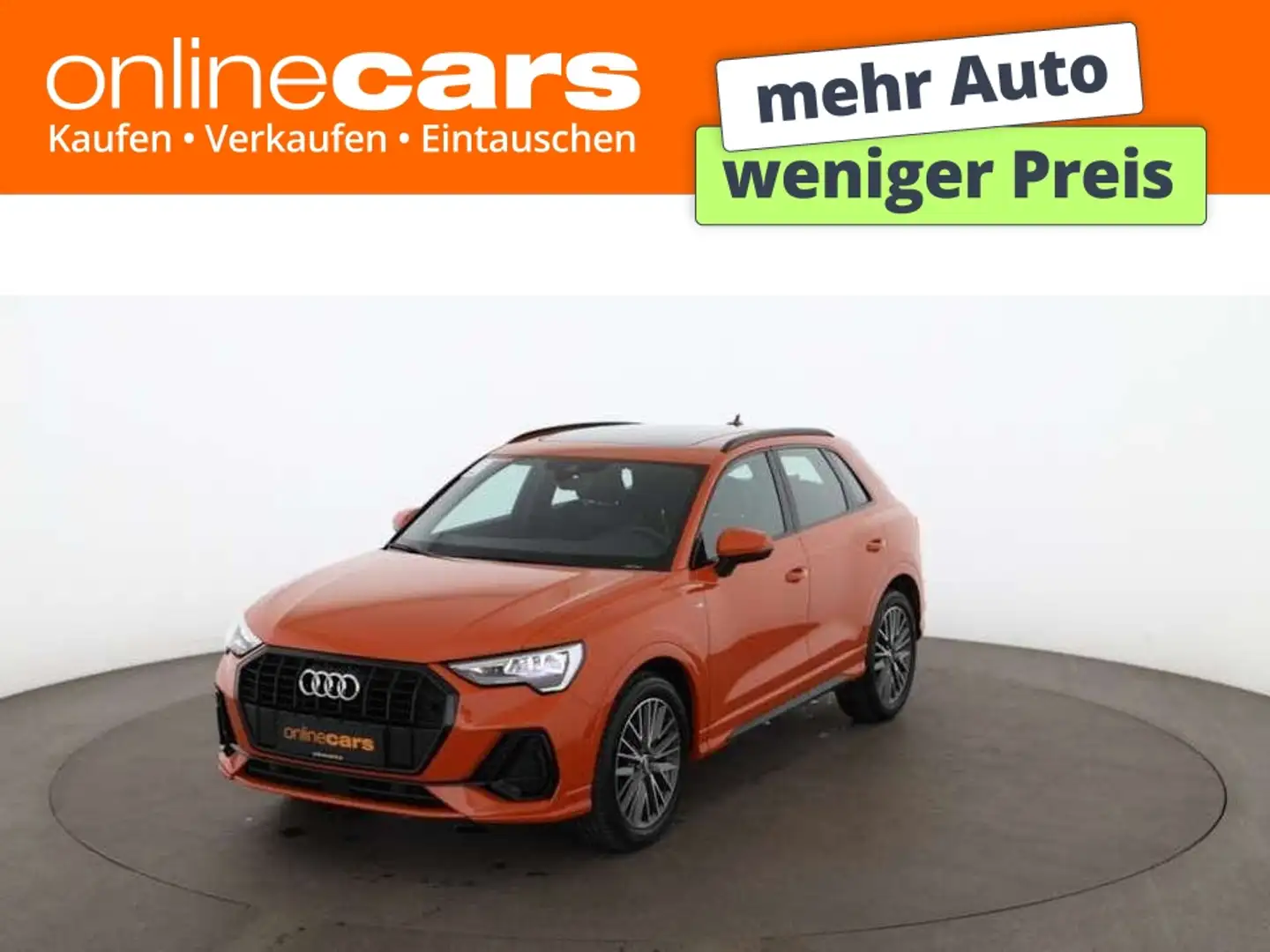 Audi Q3 35 1.5 TFSI S-Line Aut LED SKY R-CAM LEDER NAV Orange - 1