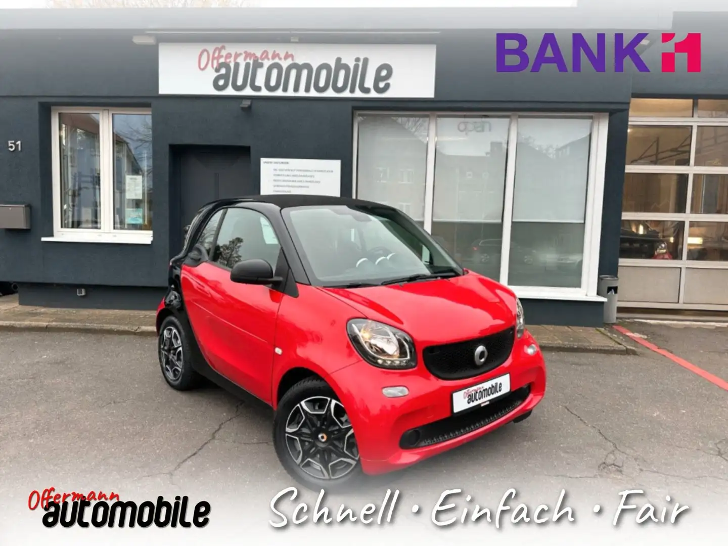 smart forTwo *Klima*BLUETOOTH*GARANTIE*HuNEU* Schwarz - 1