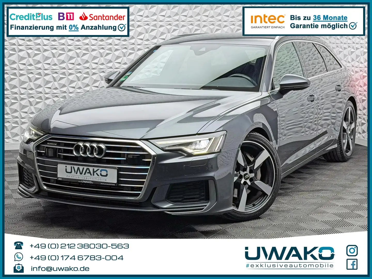 Audi A6 45 TDI S-LINE/QUAT/STDHZG/MATRIX/AHK/ACC/VIRT Gris - 1