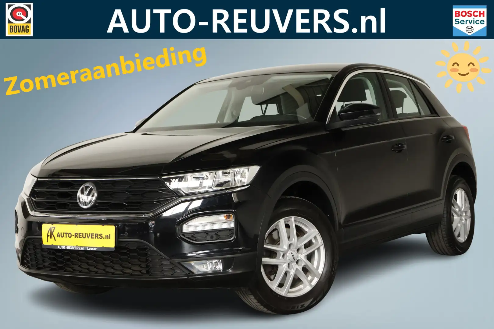 Volkswagen T-Roc 1.0 TSI / CarPlay / Lichtmetaal / Clima / Bluetoot Zwart - 1