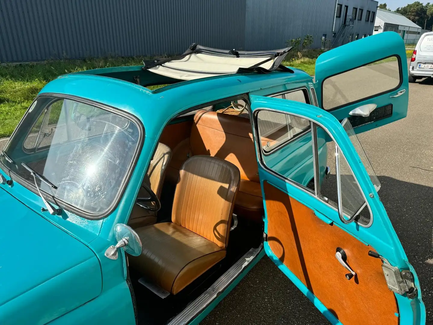 Fiat 500 Autobianchi Giardiniera 1969 45000km Oldtimer Groen - 2