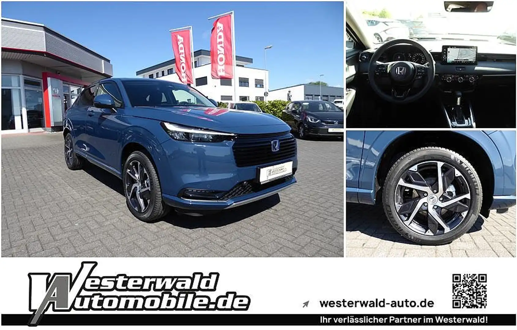 Honda HR-V Hybrid e:HEV 1.5 i-MMD Advance Plus Bleu - 1