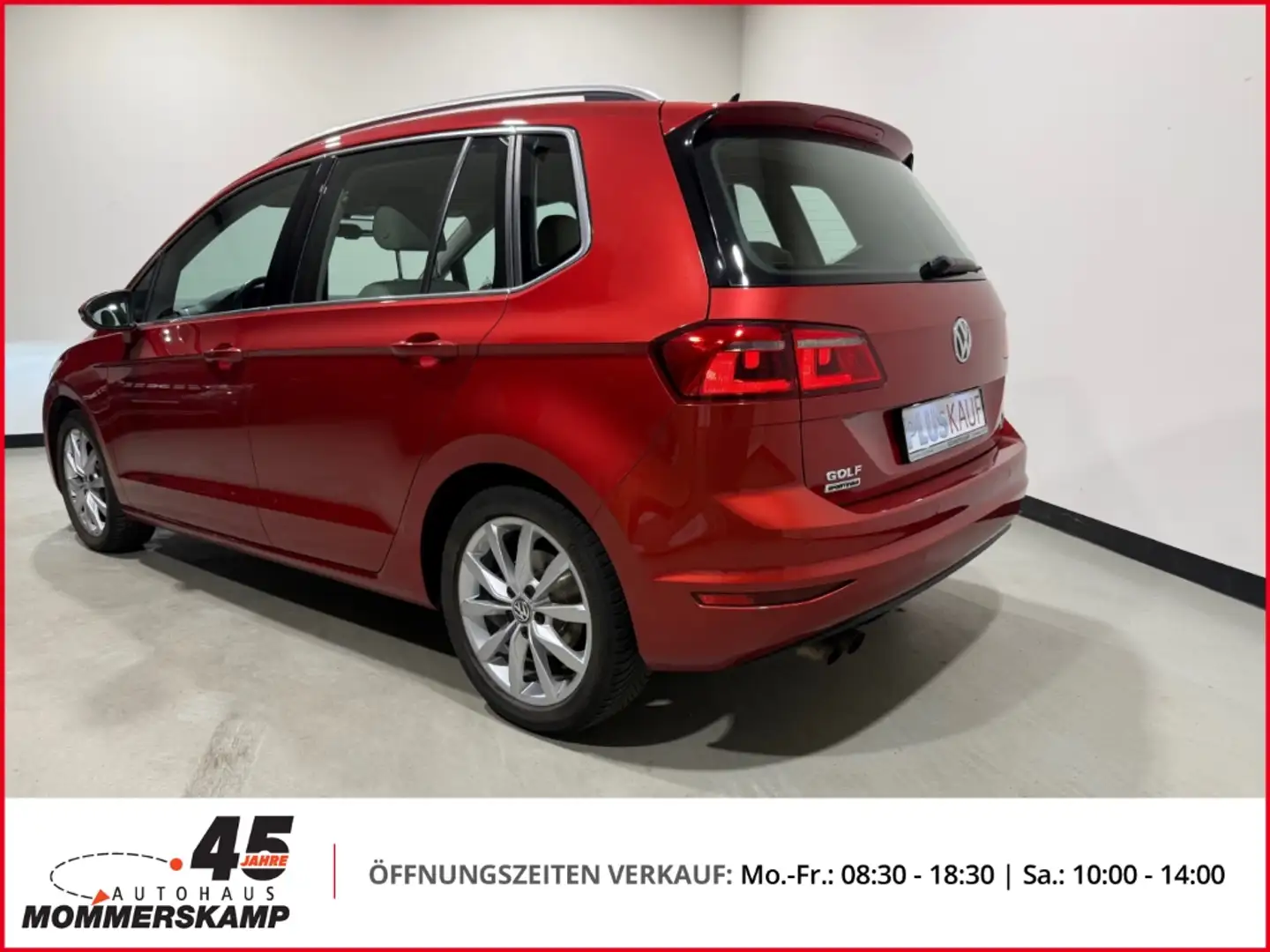 Volkswagen Golf Sportsvan VII Highline BMT+AHK-schwenkbar+Navi+Lederlenkrad+ Rot - 2