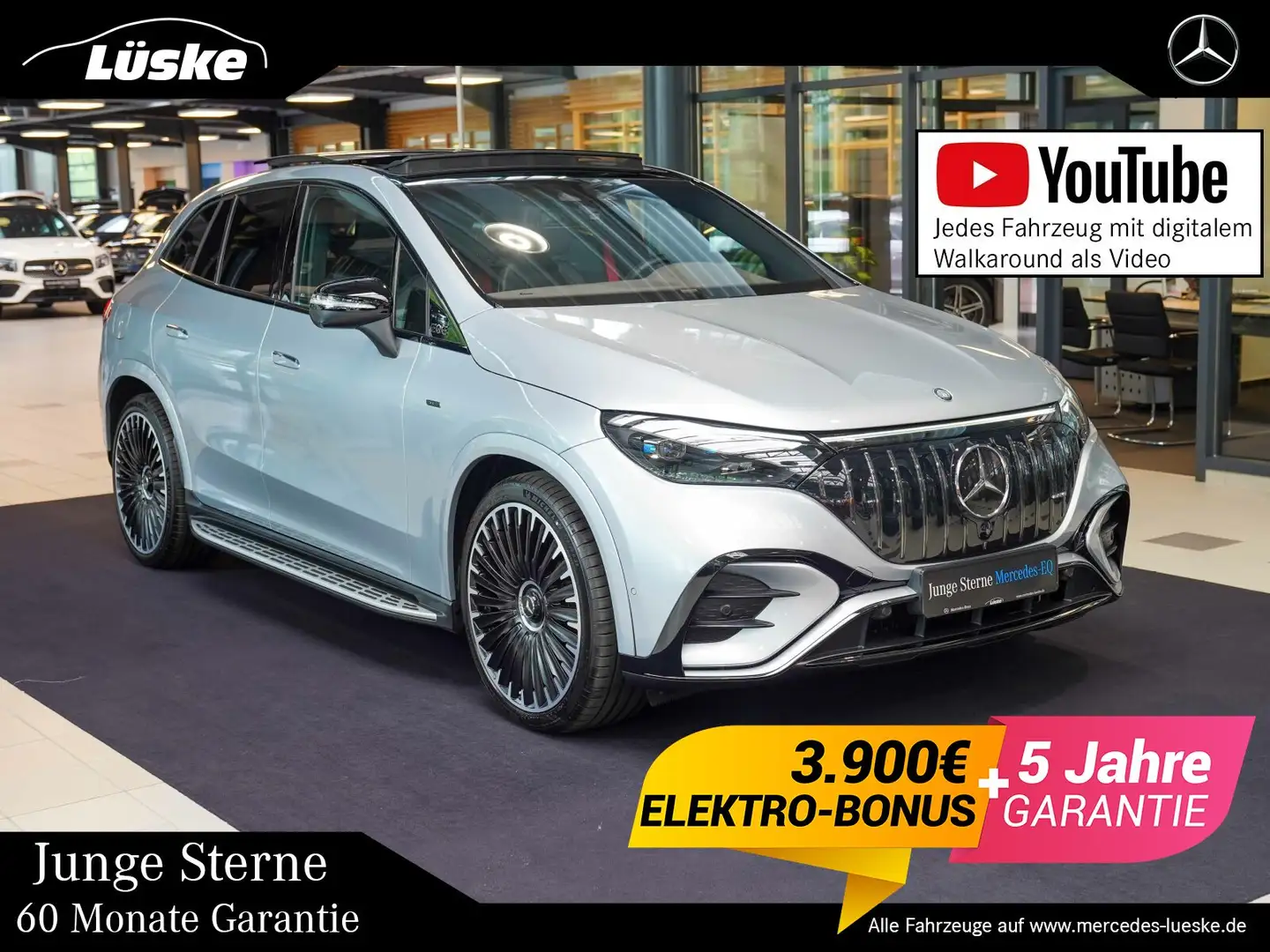 Mercedes-Benz EQE SUV EQE SUV 43 AMG 4M Night Vielspeiche HYPER Carbon Срібний - 1