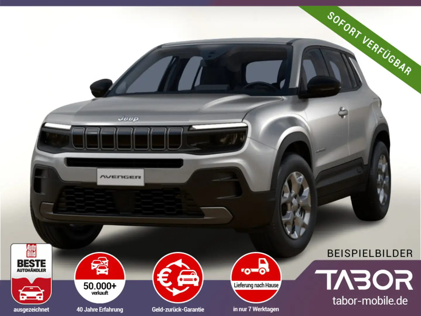 Jeep Avenger 1.2 MHEV 110 DTC Longitude SHZ LED PDC Gris - 1
