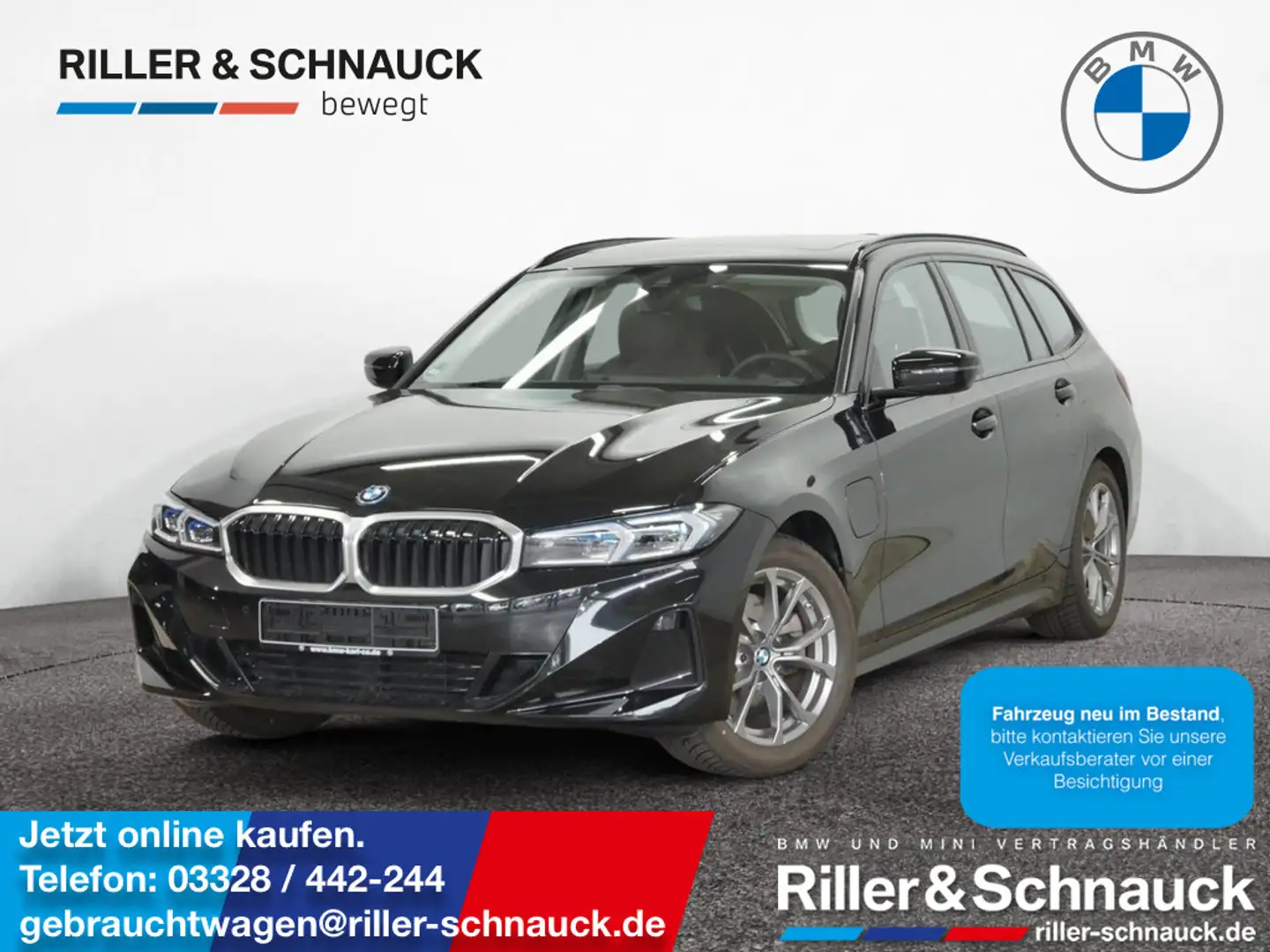 BMW 330 e Touring xDrive PANO+HUD+KAM+LEDER+SHZG Schwarz - 1