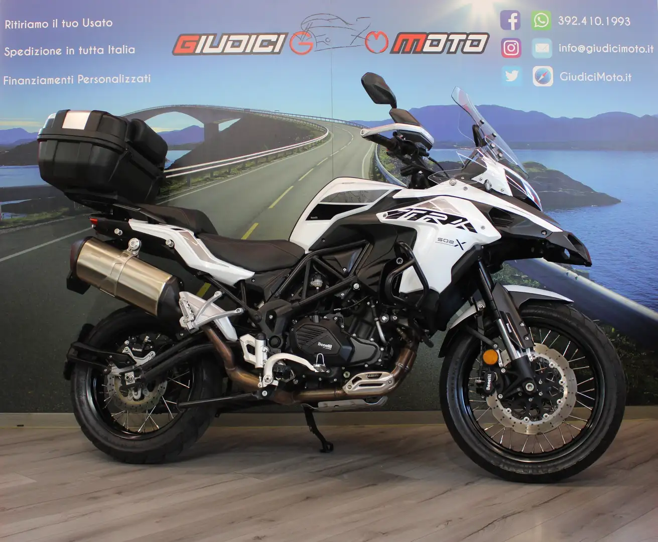 Benelli TRK 502 X ABS A2 - 2022 - km 13273 Bianco - 1