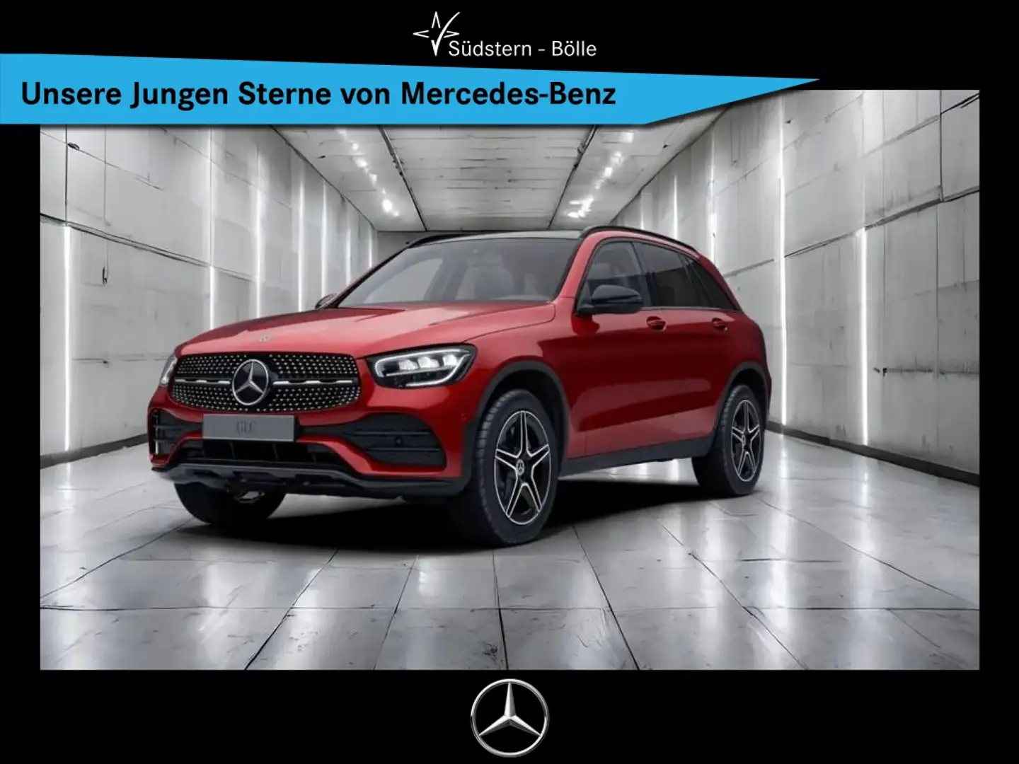Mercedes-Benz GLC 300 de 4M AMG+PANO+AHK+NIGHTP.+DISTRONIOC Rouge - 1