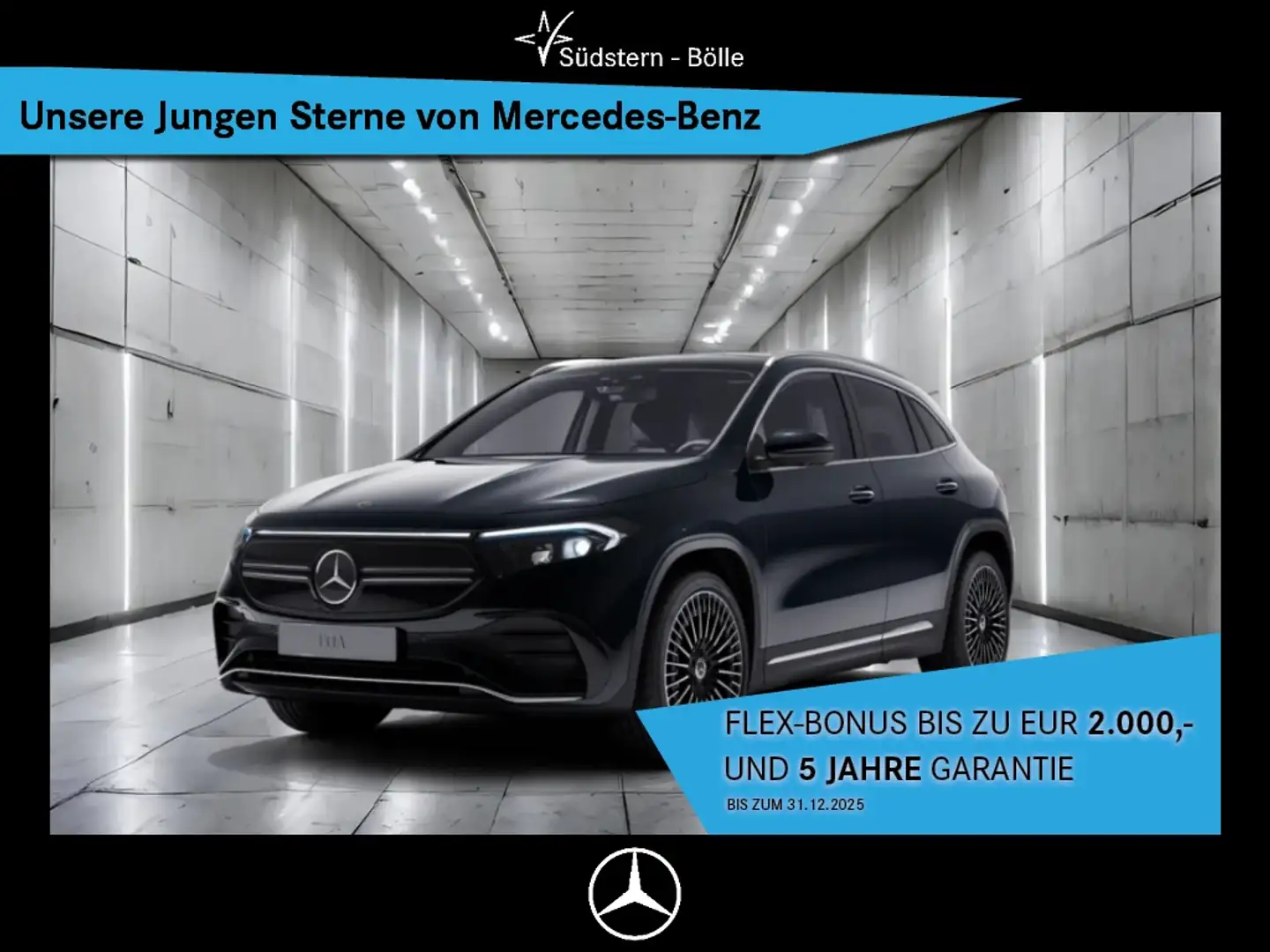 Mercedes-Benz EQA 250 + AMG+PANO-DACH+360KAM+DISTRONIC+AMBIENTE Schwarz - 1