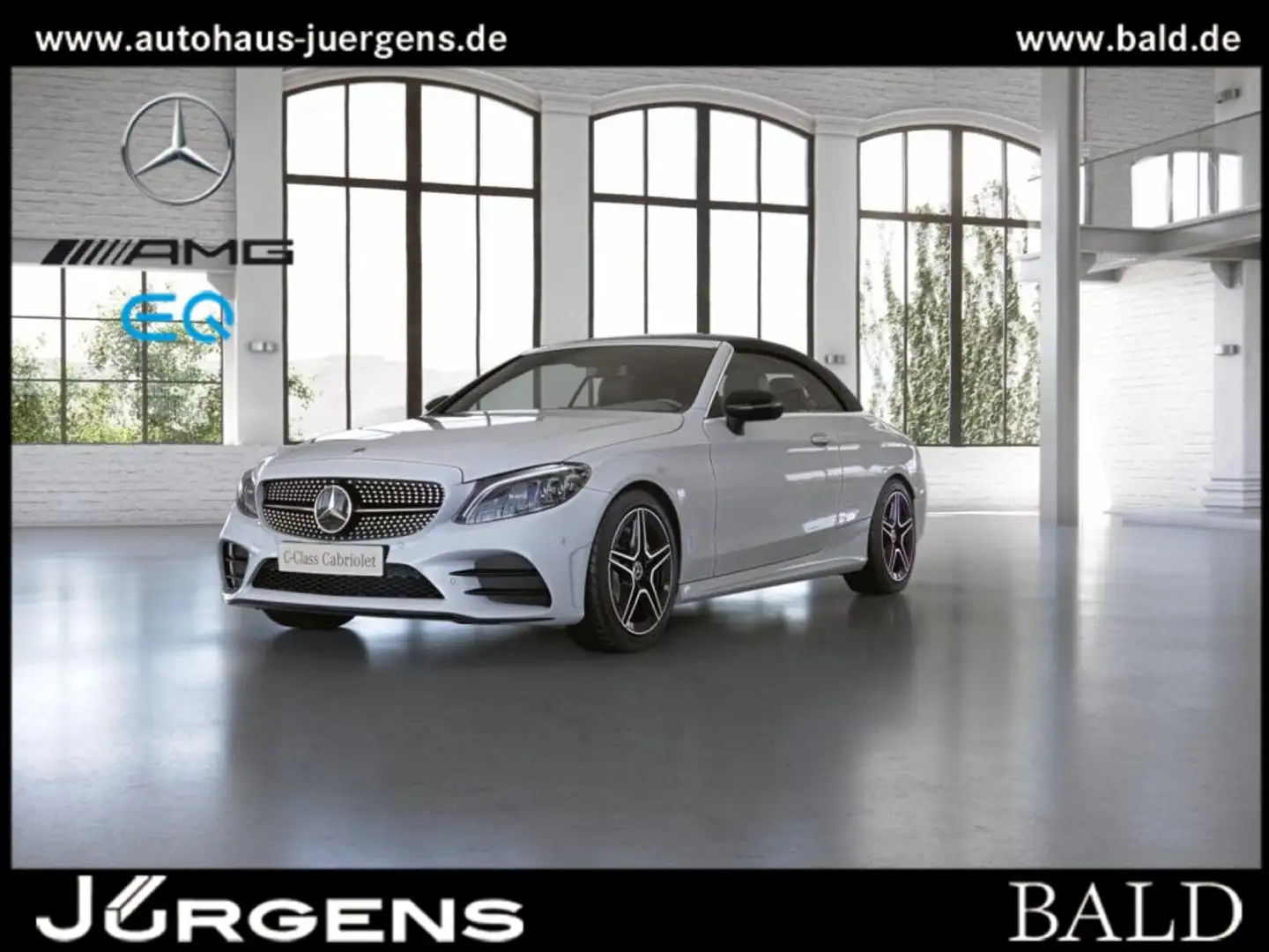 Mercedes-Benz C 200 Cabrio AMG-Sport/MLB/Night/Totw/Sitzklima Weiß - 1