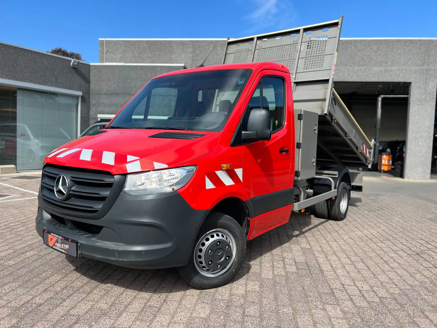 Mercedes-Benz Sprinter 514 KIPPER+KOFFER (25.000€ex)MTM 7 T SL 3.5 T Rood - 2