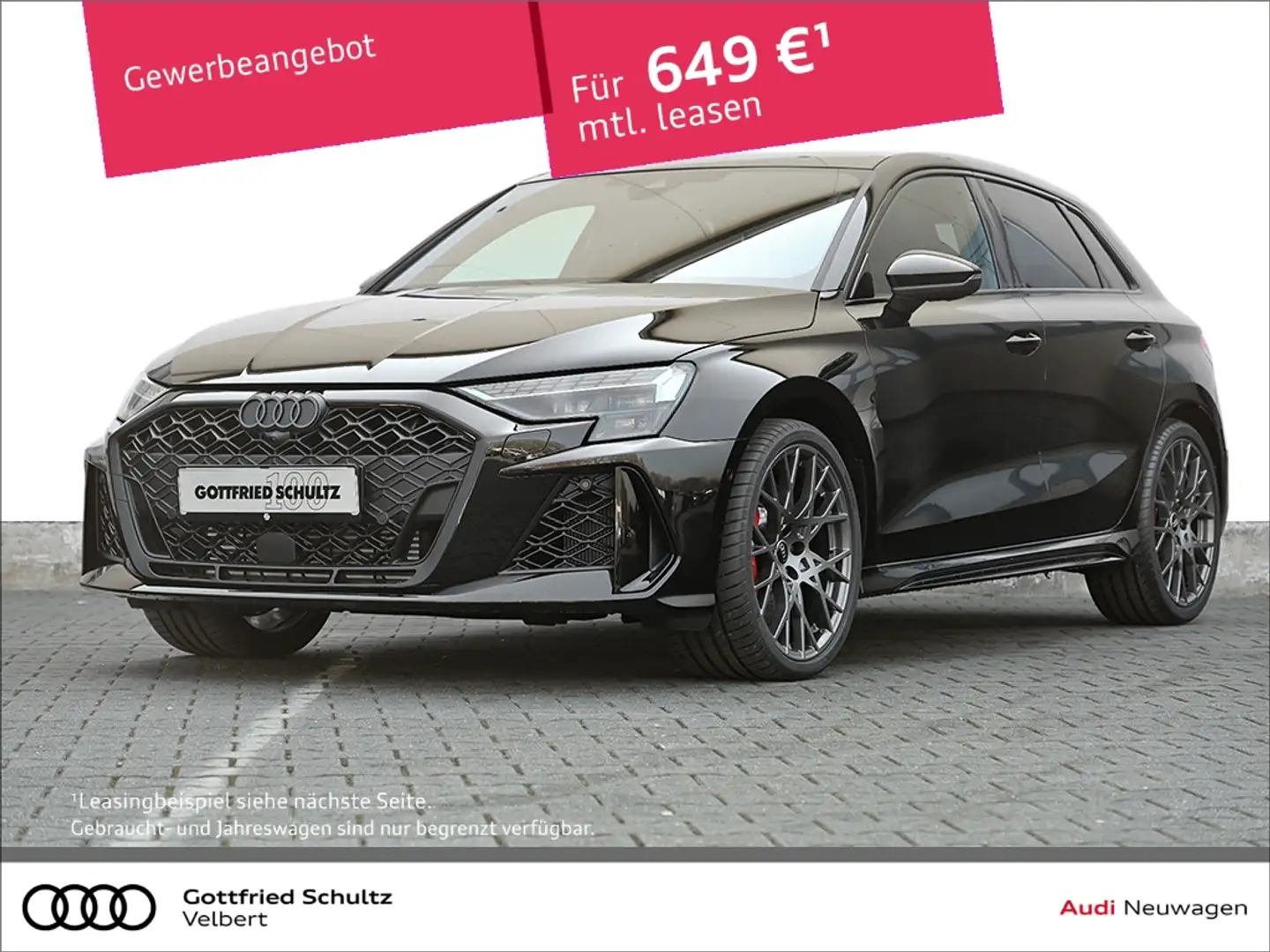 Audi RS3 Sportback sofort losfahren Pano 280 Km/h Sonos Noir - 1