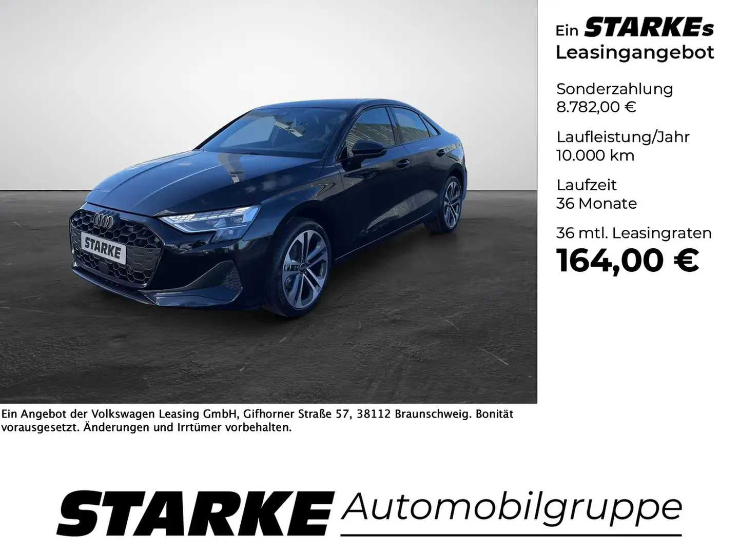Audi A3 Limousine 30 TFSI S tronic advanced Black - 1