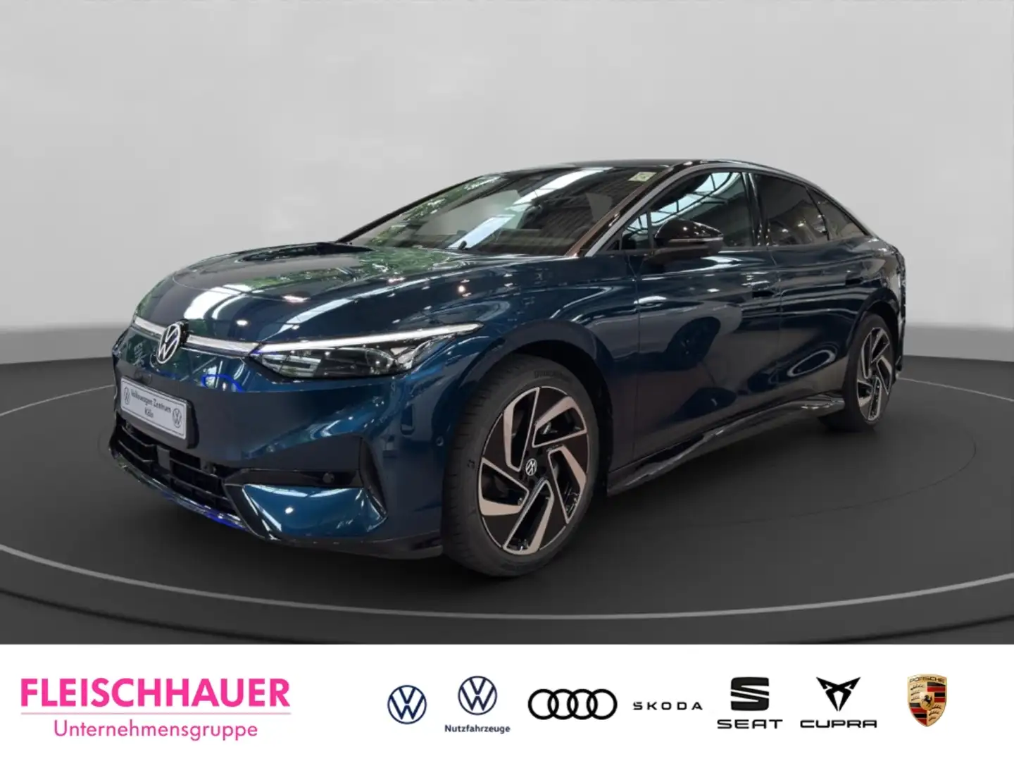 Volkswagen ID.7 Pro 210 kW PANO HUD KEYLESS 360°KAMERA WÄRMEPUMPE Blau - 1