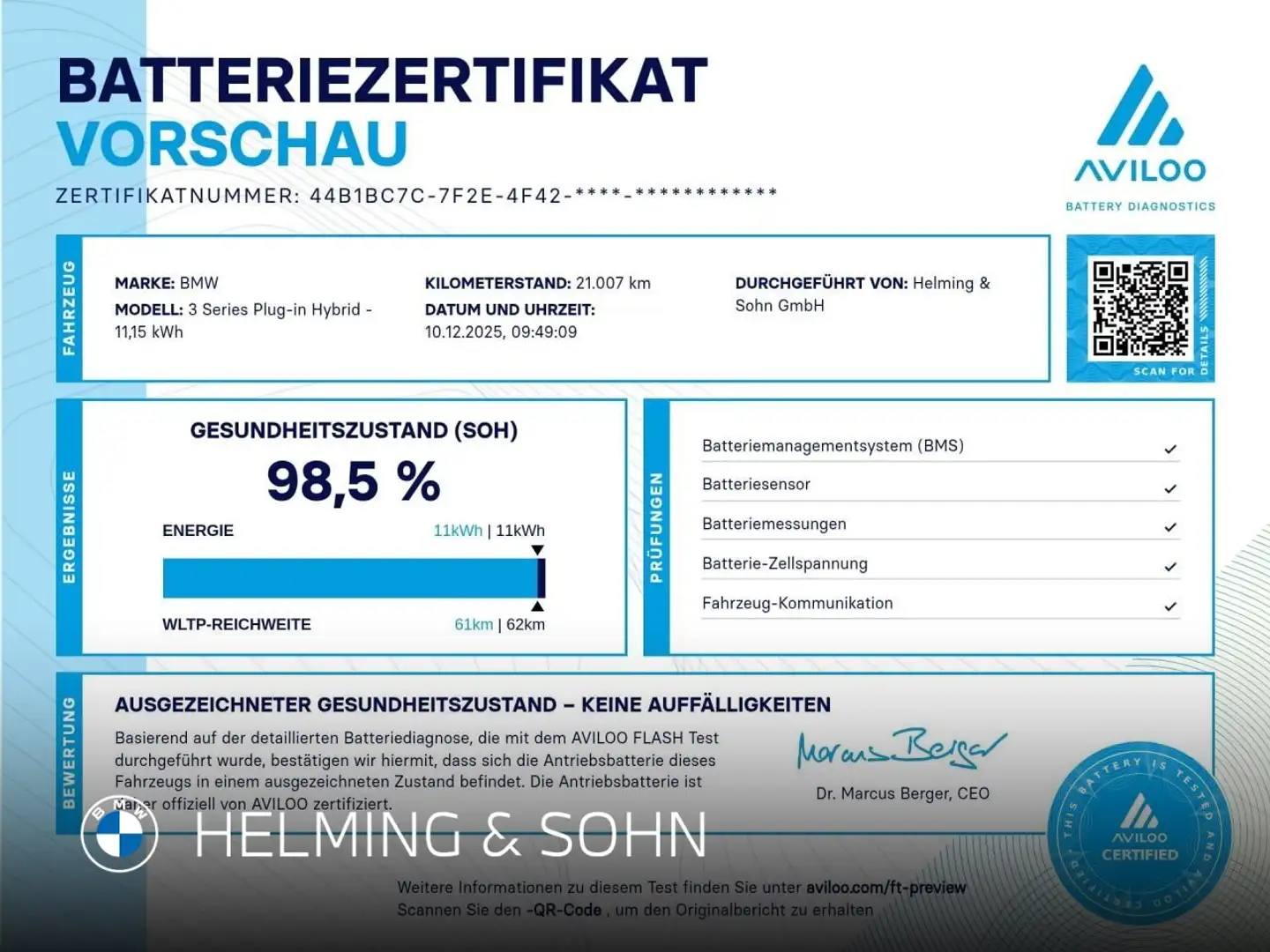 BMW 330 e Touring DAB ACC LED Klimaaut. Shz. uvm. Weiß - 1