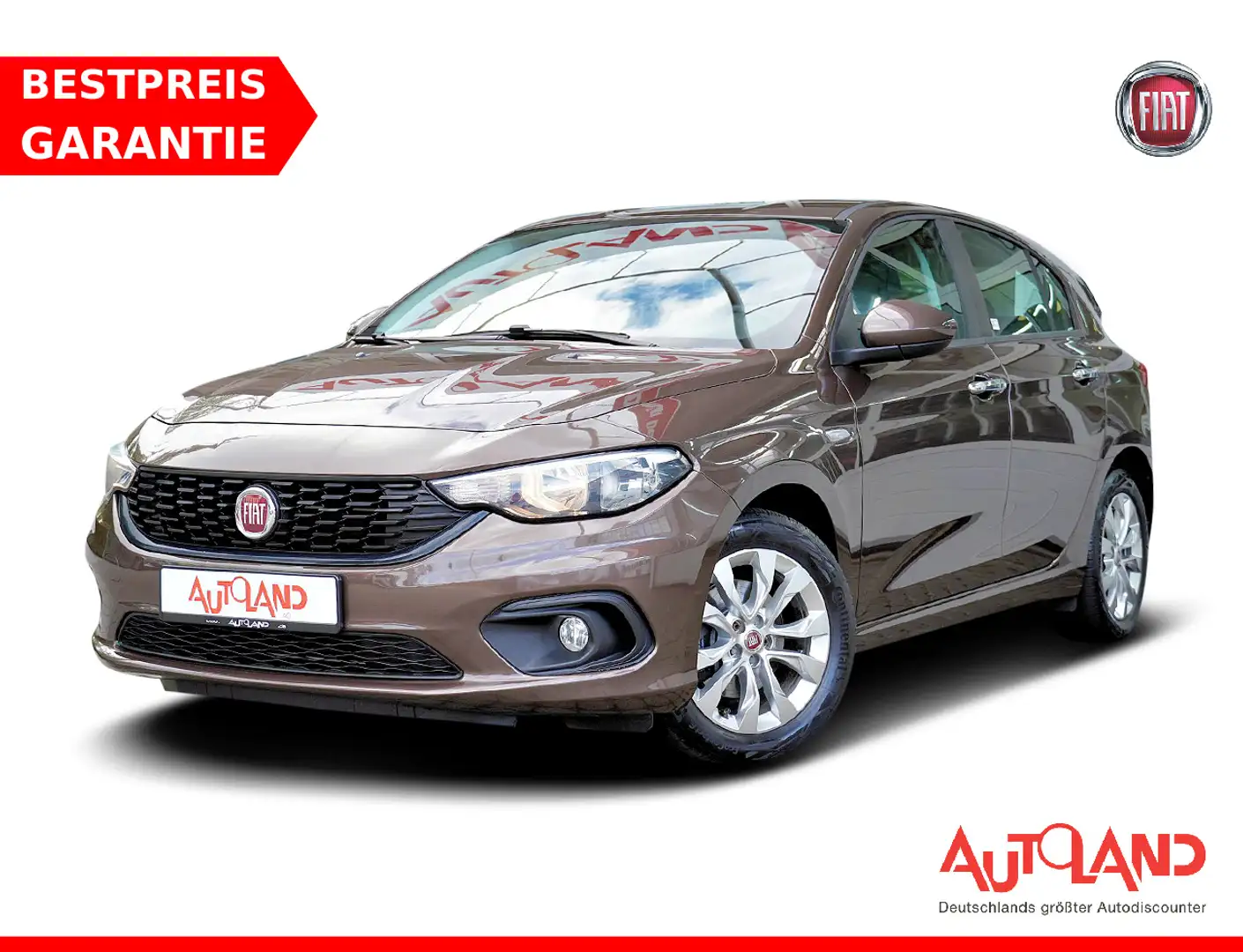 Fiat Tipo 1.4 Lounge Navi Tempomat Sitzheizung PDC Bruin - 1